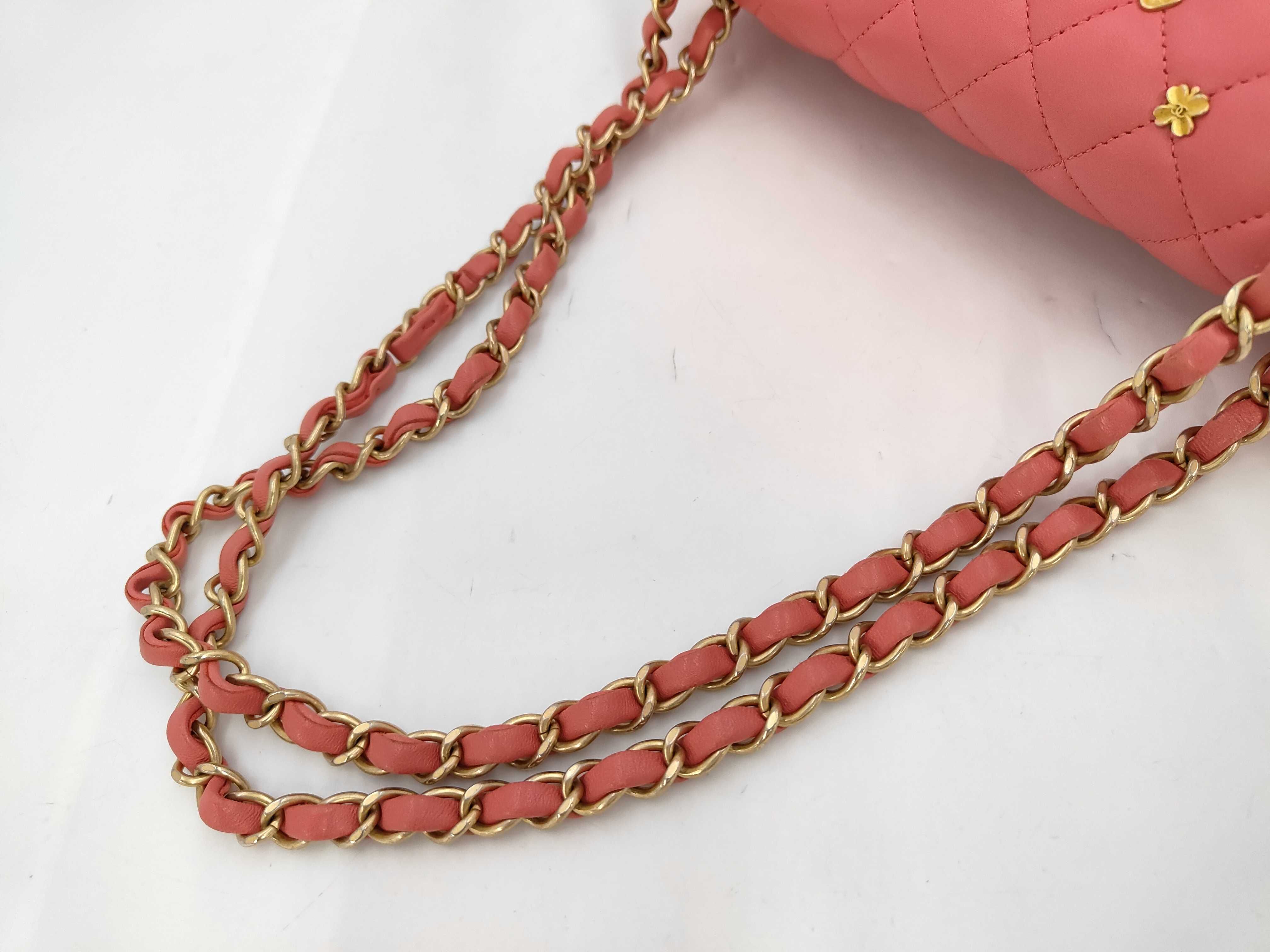 Matelassé Pink Limited Edition Double Flap Shoulder Bag — view 3