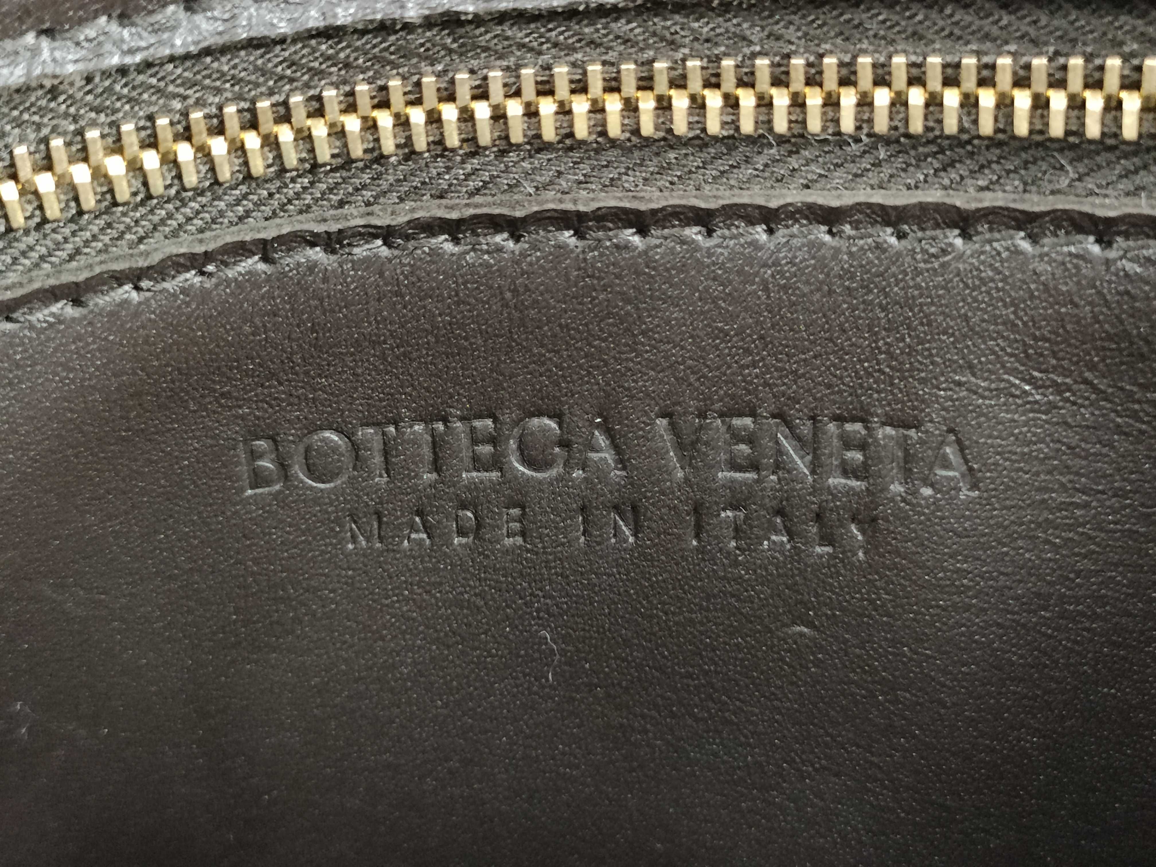 Maxi Intrecciato Cassette Leather Shoulder Bag, Brown — view 13