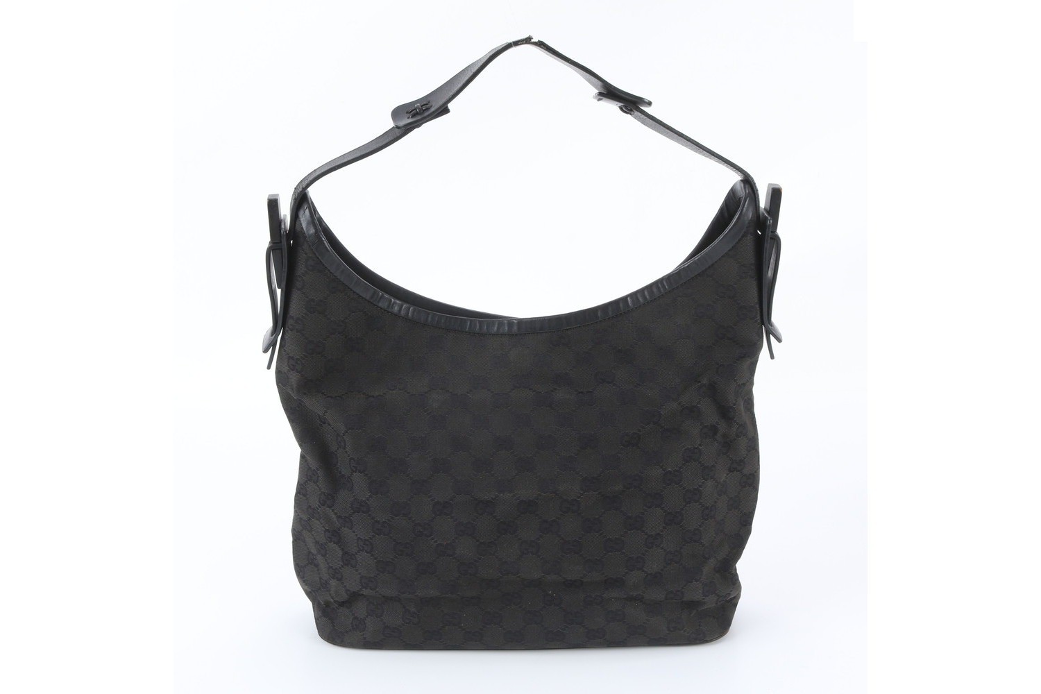 GG Canvas 106242 Leather Shoulder Bag — view 3