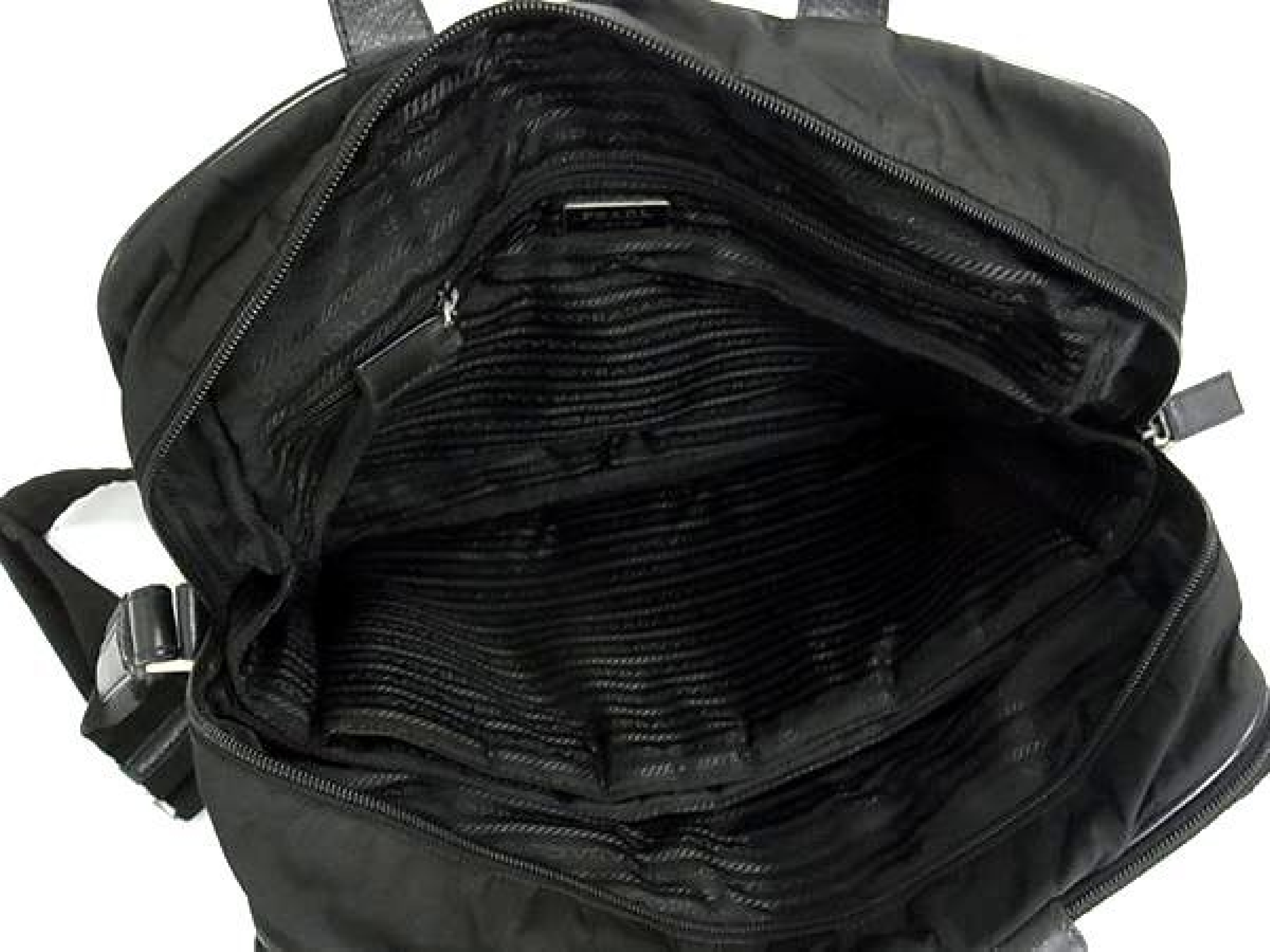 Tessuto Nylon x Leather 2-Way Crossbody Business Bag Shoulder Bag Men's Black EA4210 Business Bag — view 5