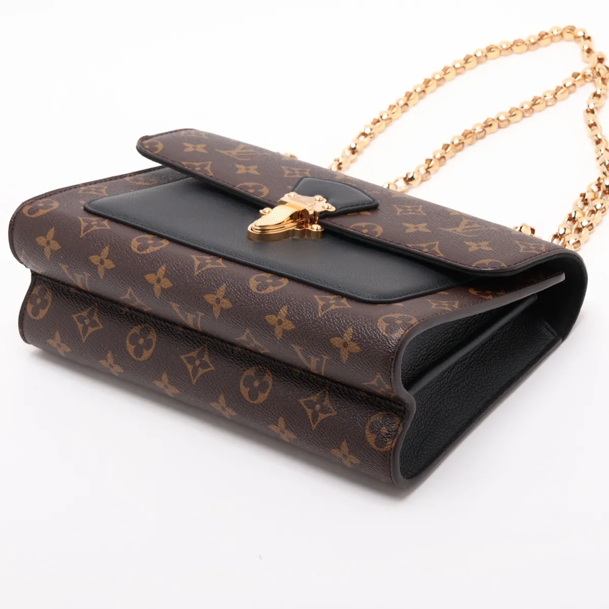 Monogram x Leather Victoire M41730 AH2187 Brown x Black (RFID detected) — view 3