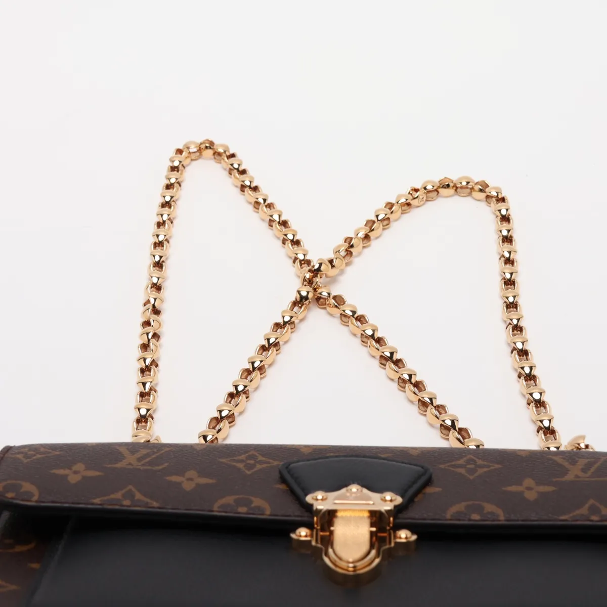 Monogram x Leather Victoire M41730 AH2187 Brown x Black (RFID detected) — view 6