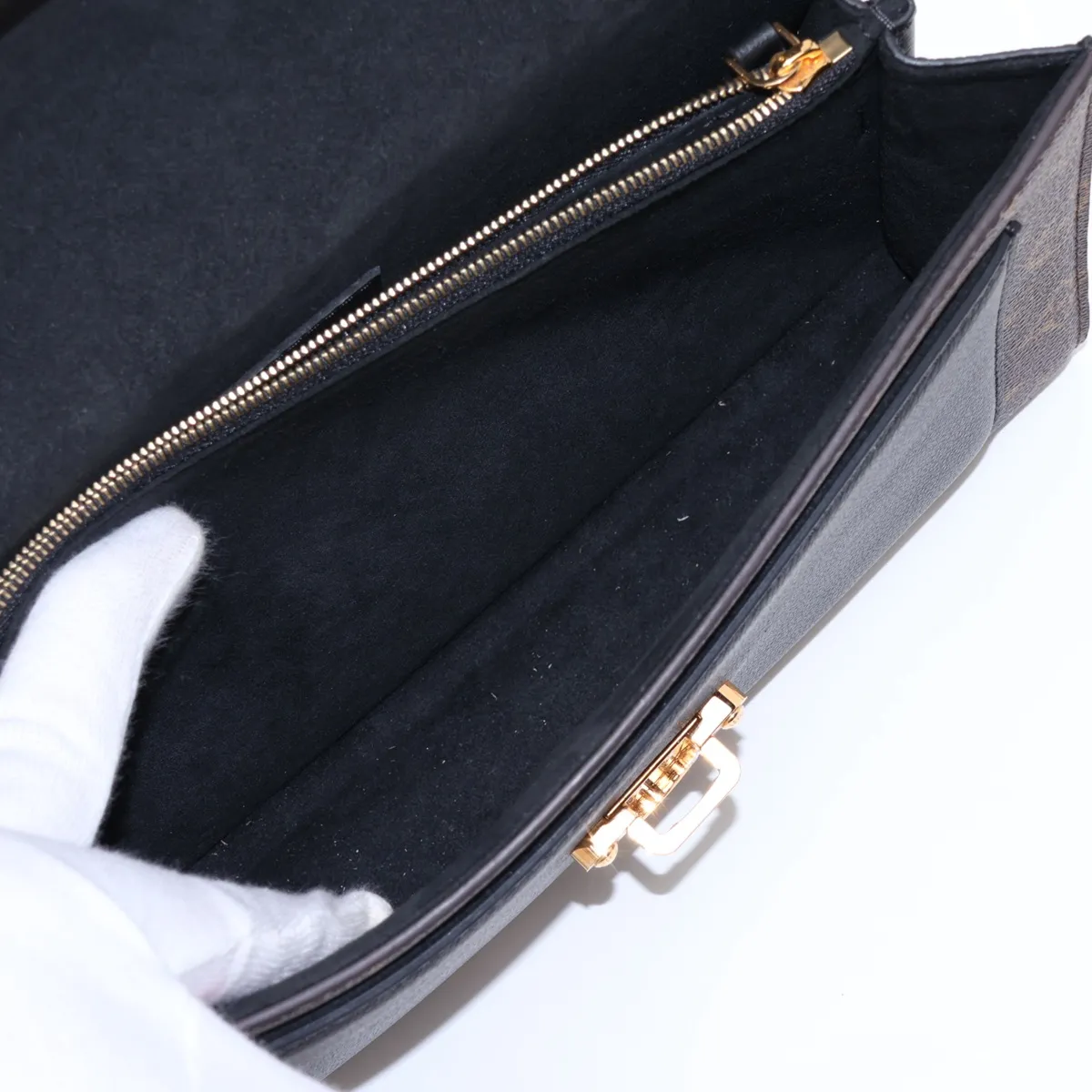 Monogram x Leather Victoire M41730 AH2187 Brown x Black (RFID detected) — view 9