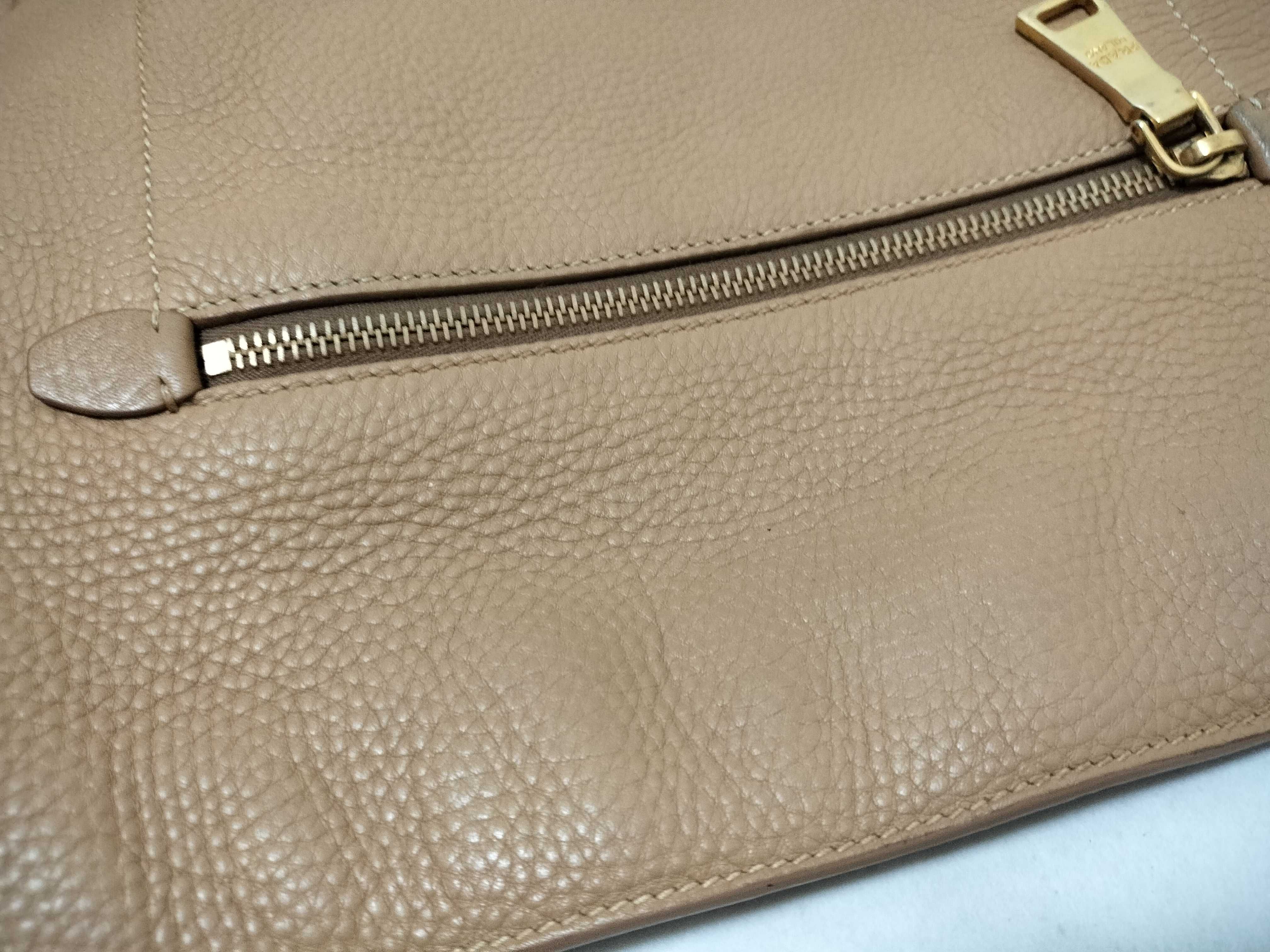 Shoulder Bag Leather Beige Shoulder Bag — view 15