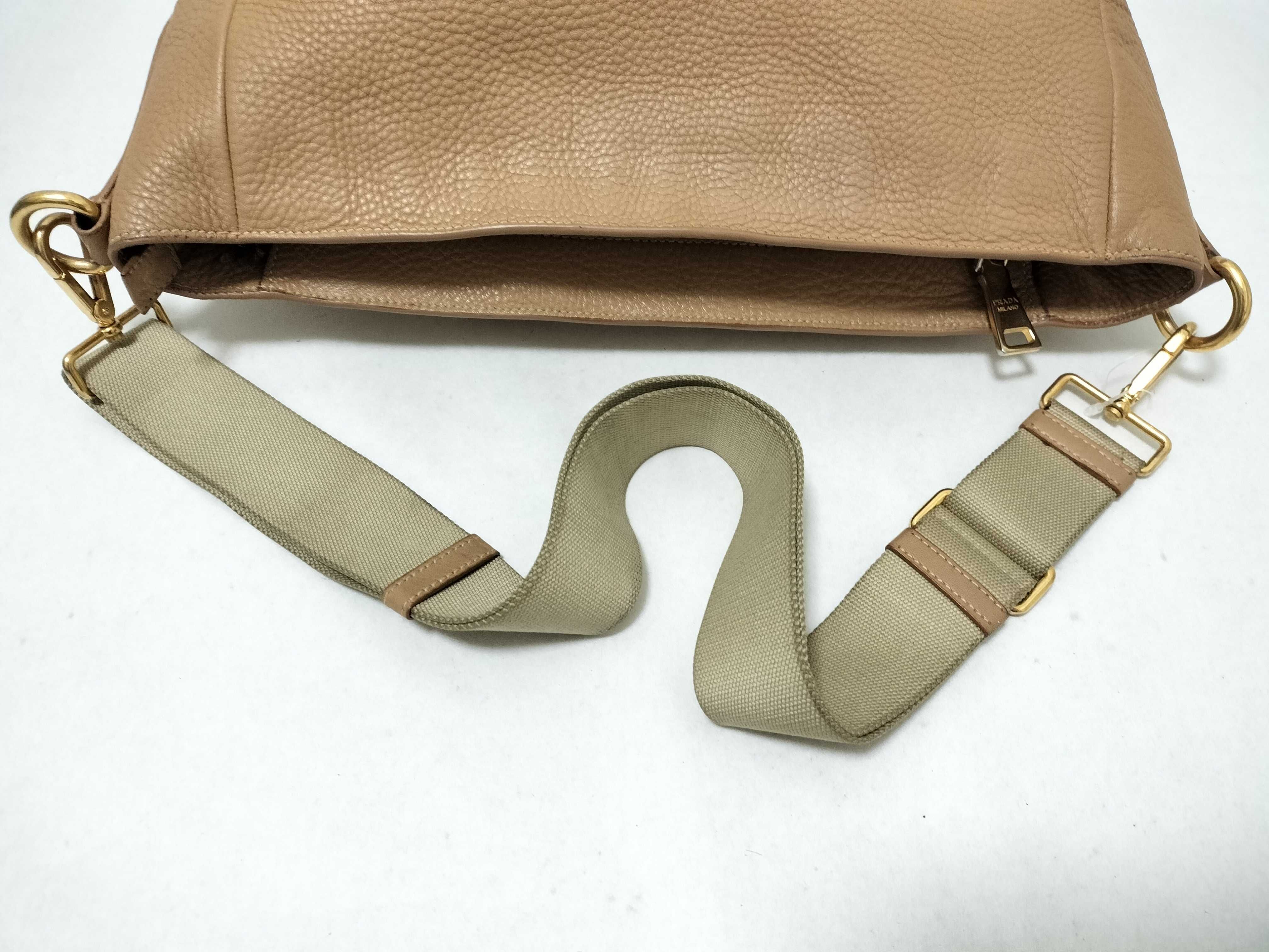 Shoulder Bag Leather Beige Shoulder Bag — view 3