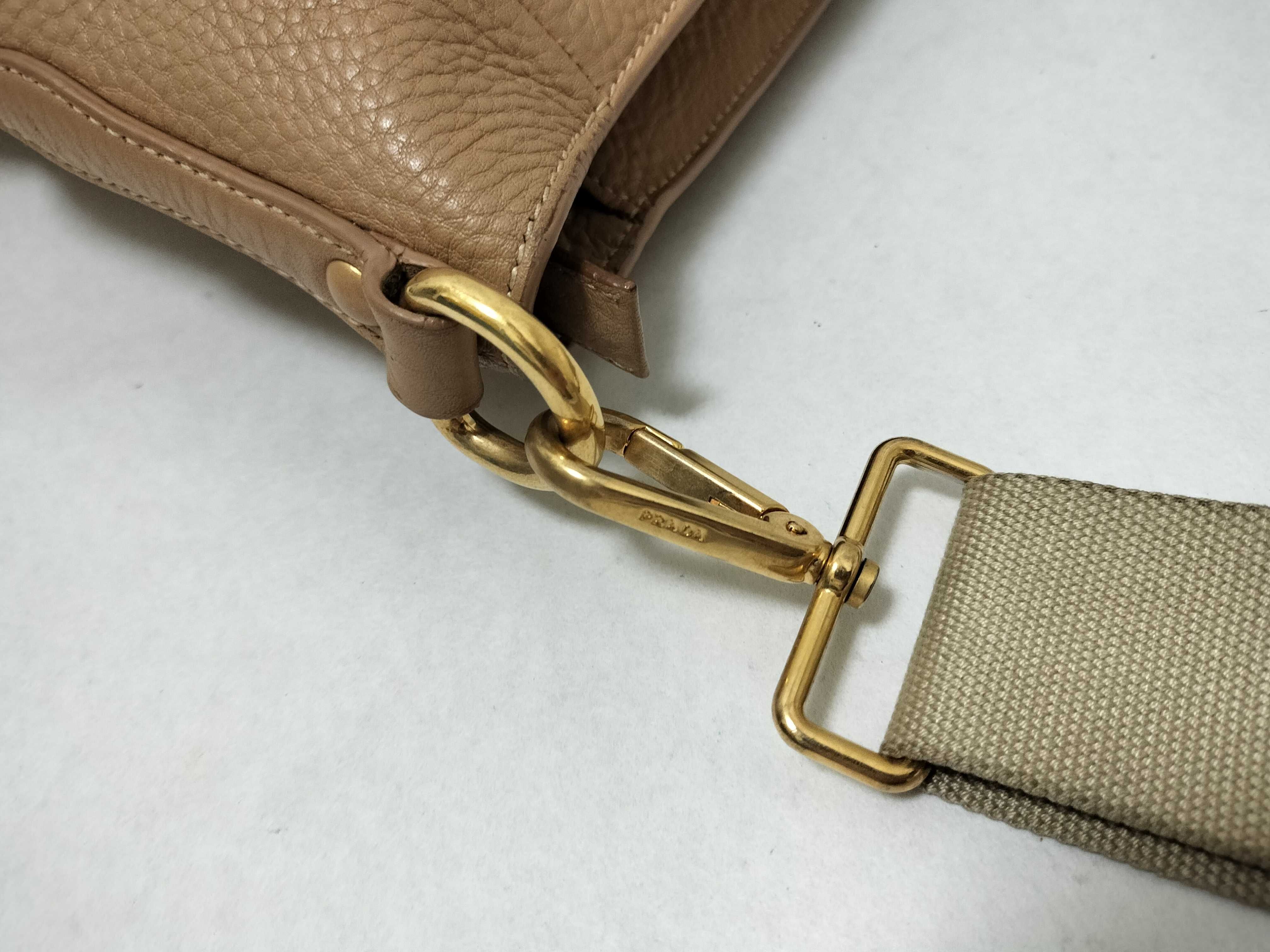 Shoulder Bag Leather Beige Shoulder Bag — view 5