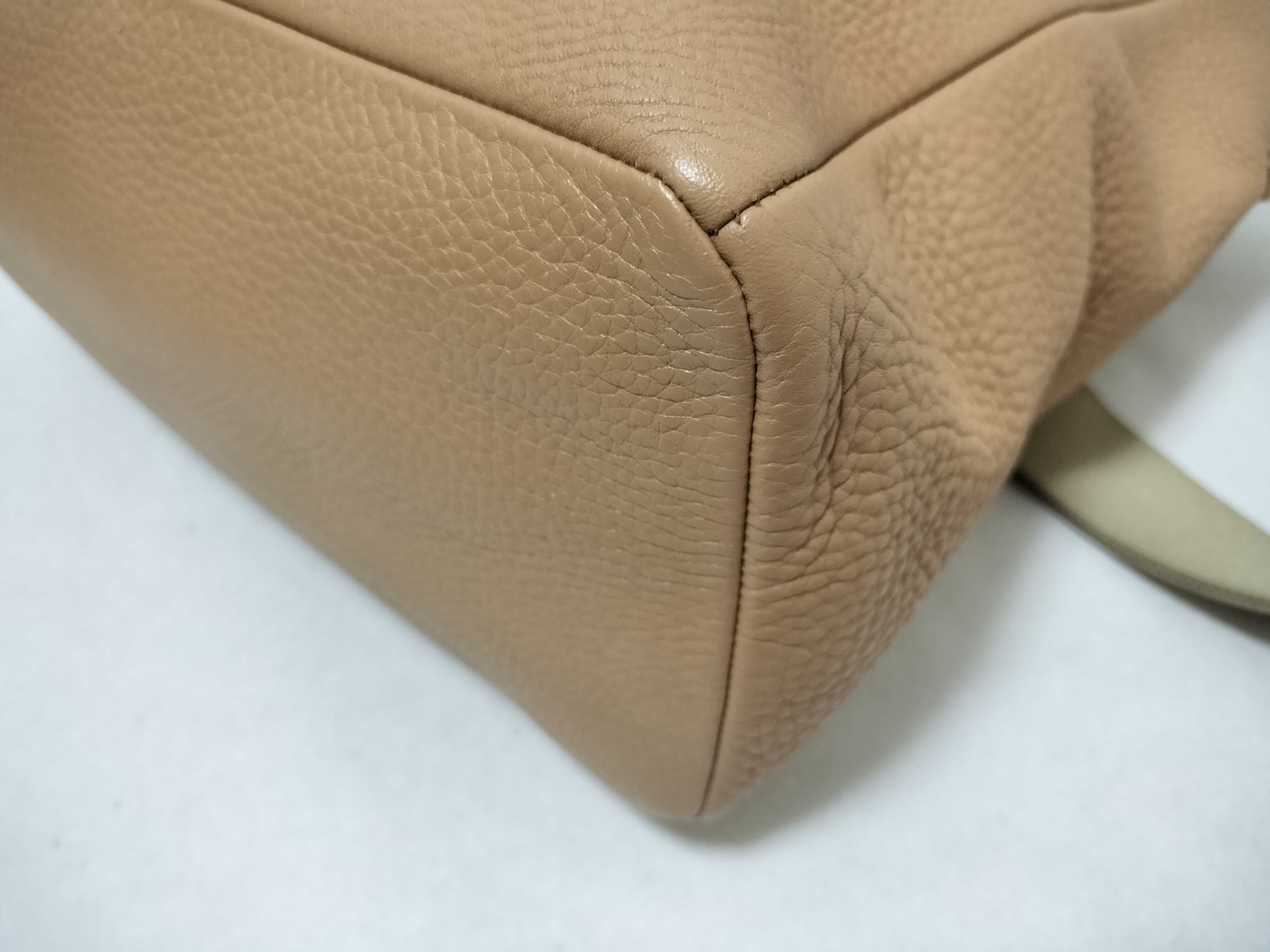 Shoulder Bag Leather Beige Shoulder Bag — view 7