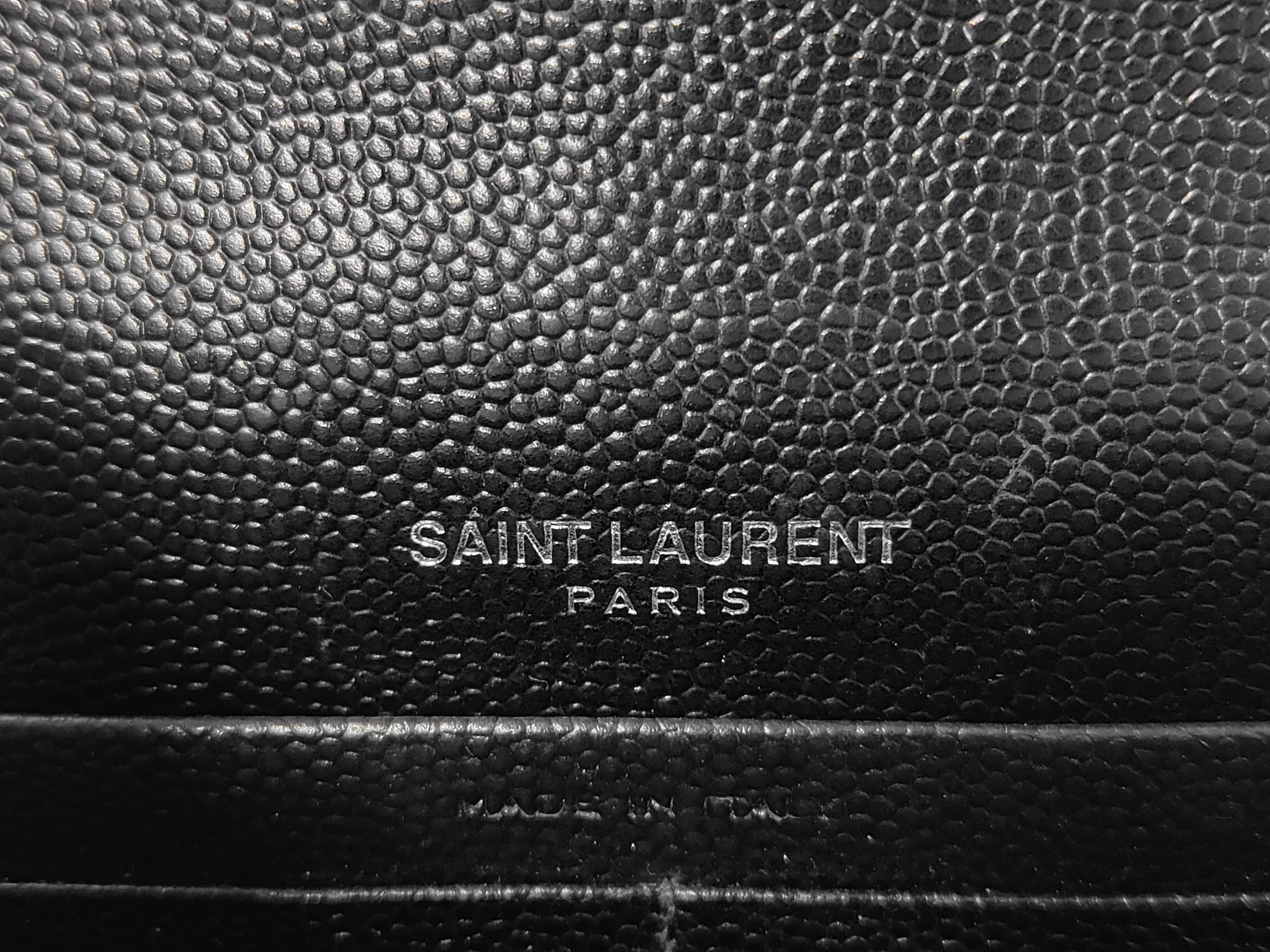 Paris Cassandra Leather Chain Shoulder Bag Black Shoulder Bag — view 9