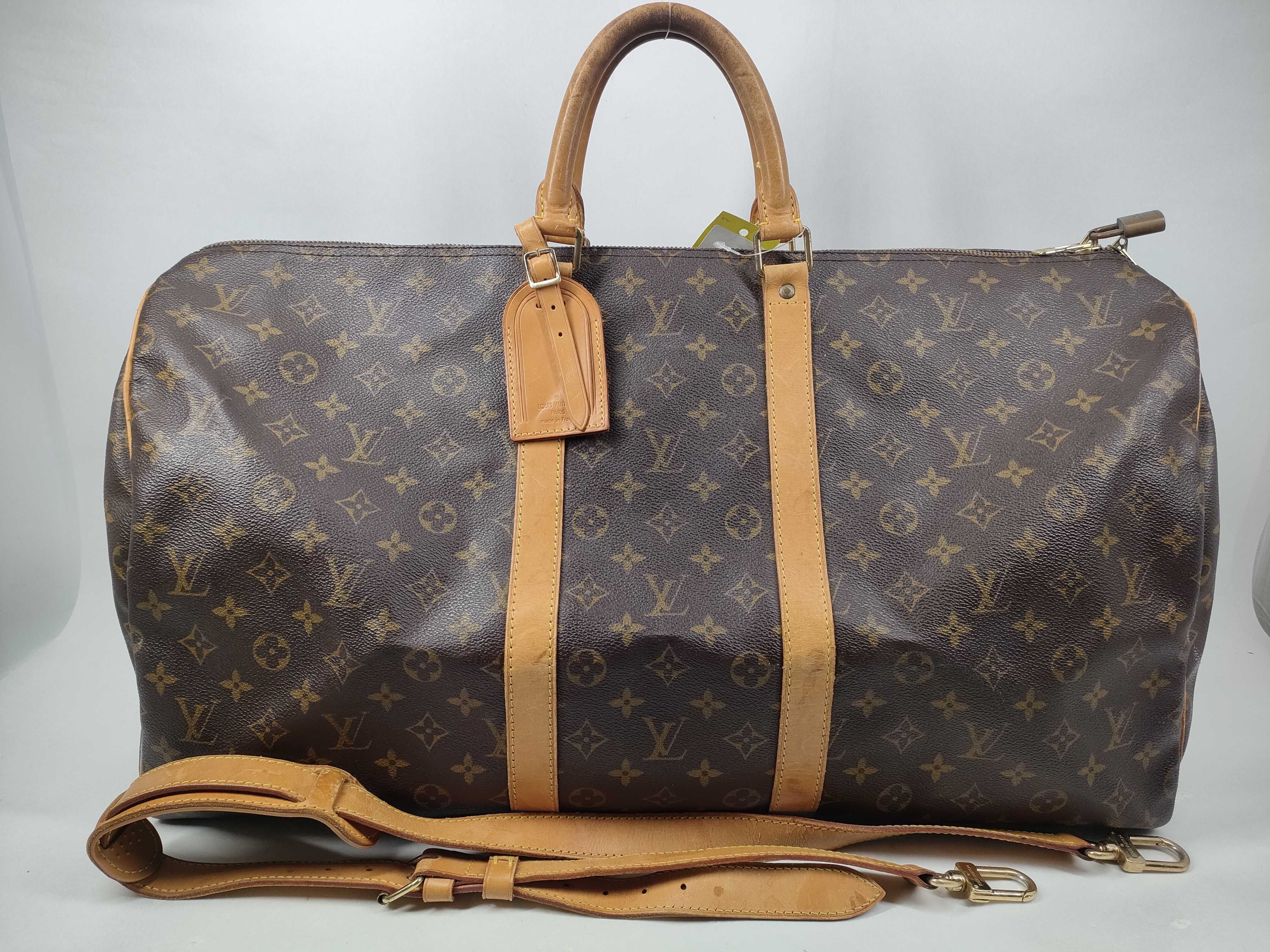 Monogram M41414 Keepall Bandoulière 55 Boston Bag