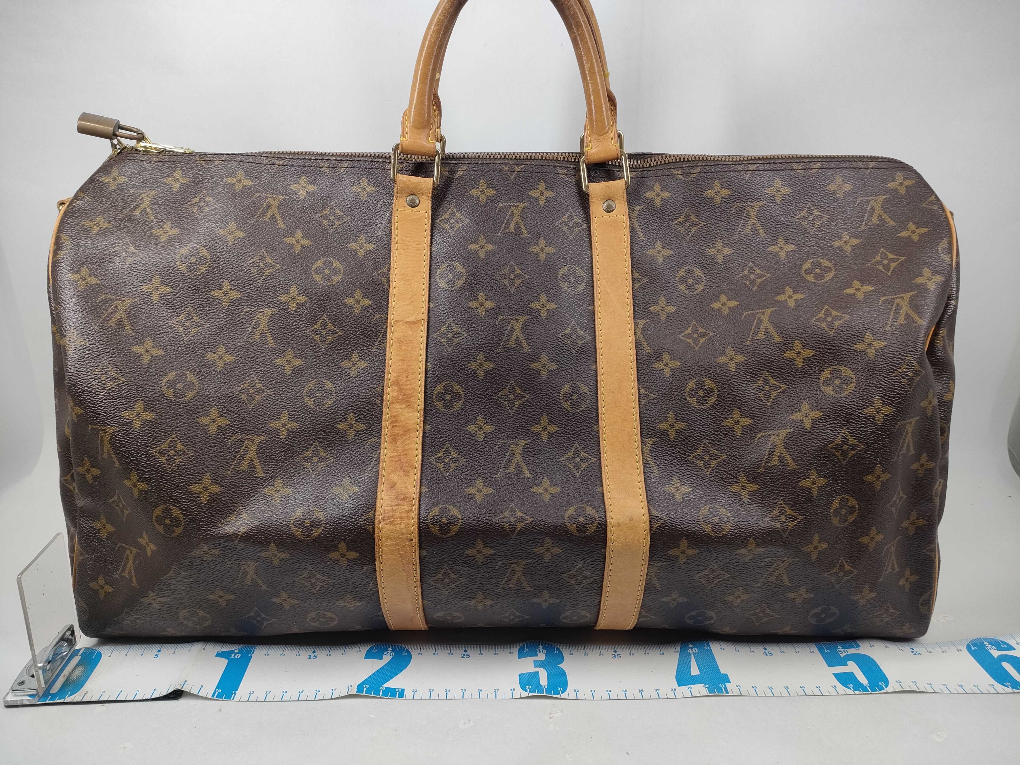 Monogram M41414 Keepall Bandoulière 55 Boston Bag — view 2