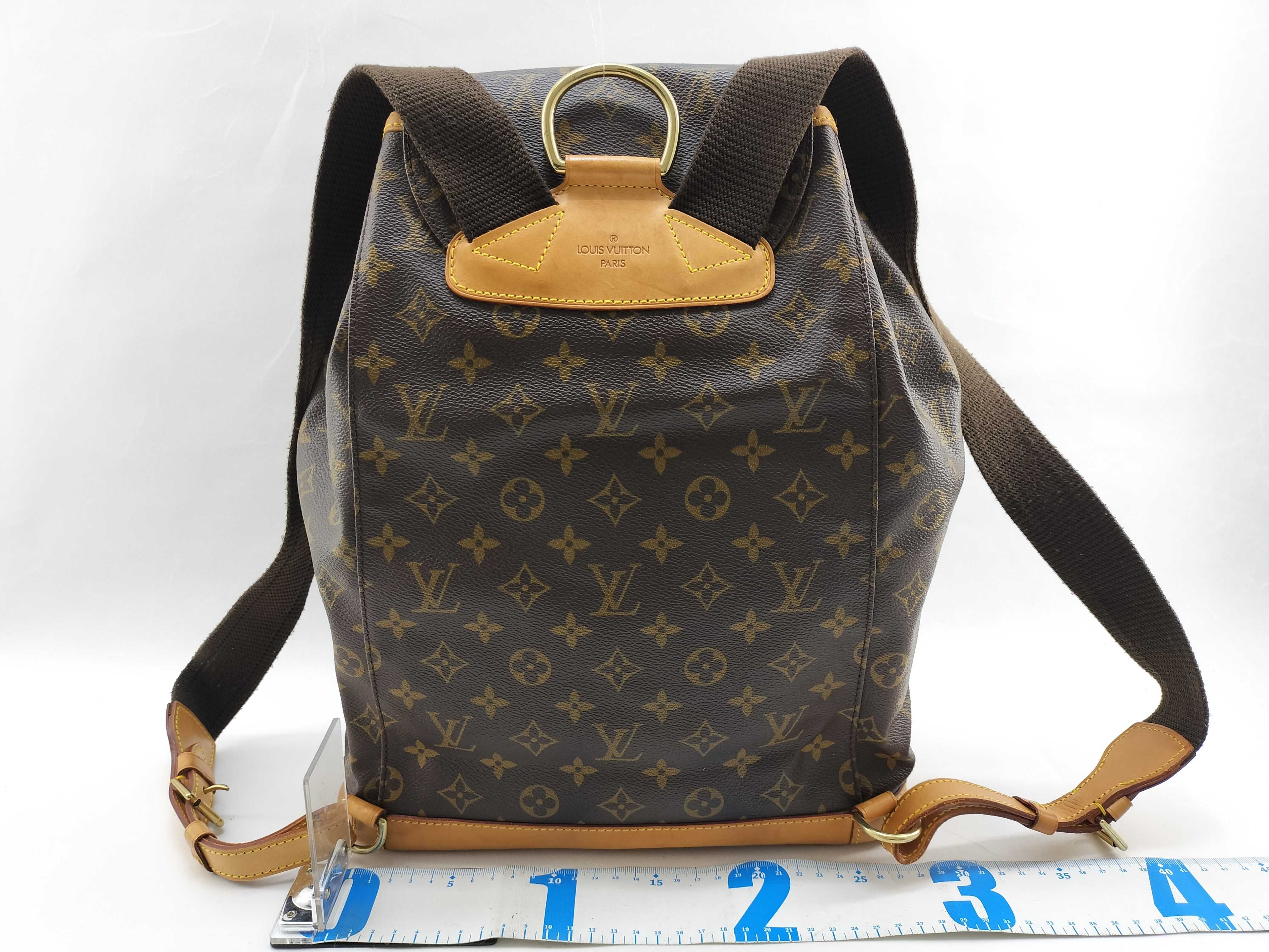 Monogram Backpack Montsouris GM M51135/BA0978 Brown Leather Backpack — view 2