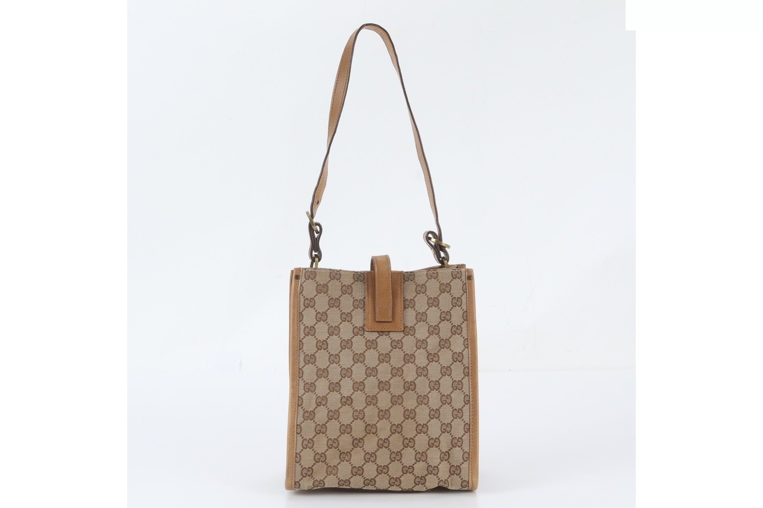 GG Canvas 110292 Leather Shoulder Bag, Tote Bag — view 3