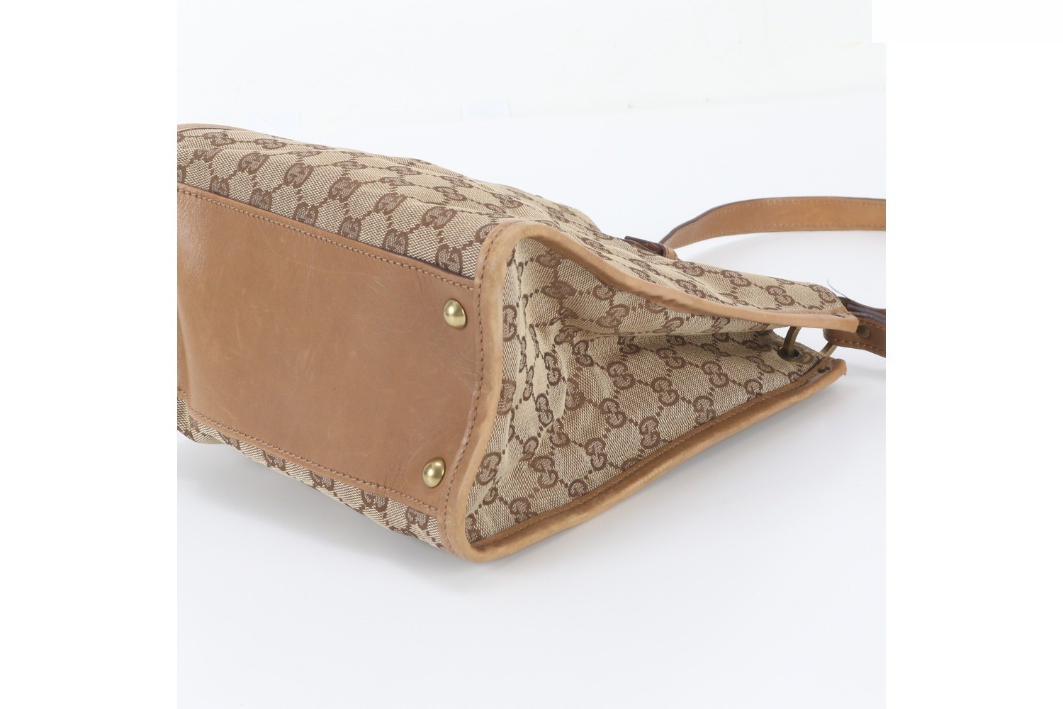 GG Canvas 110292 Leather Shoulder Bag, Tote Bag — view 4
