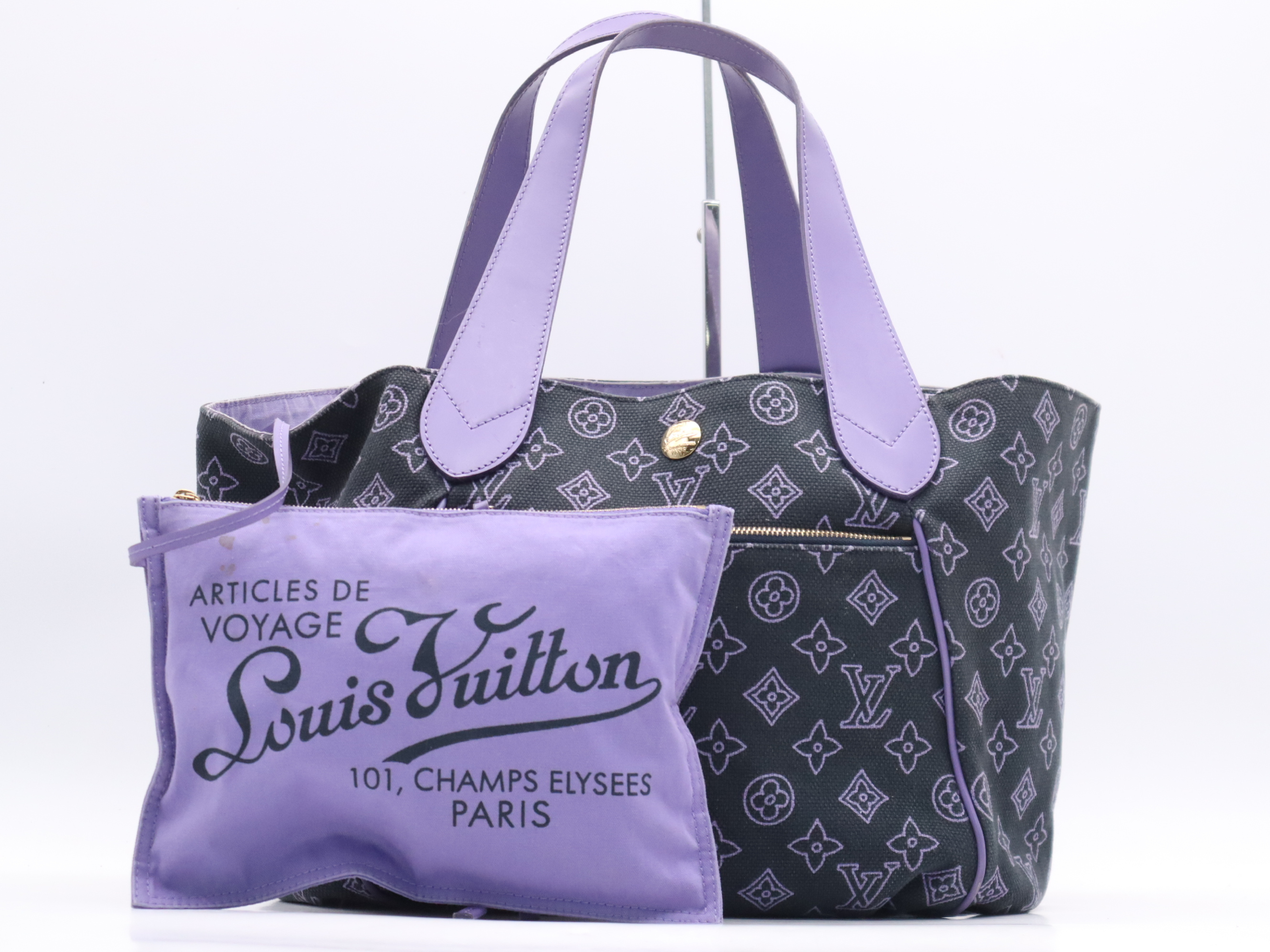 M95983 Monogram Beach Cabas Ipanema PM Tote Bag with Pouch