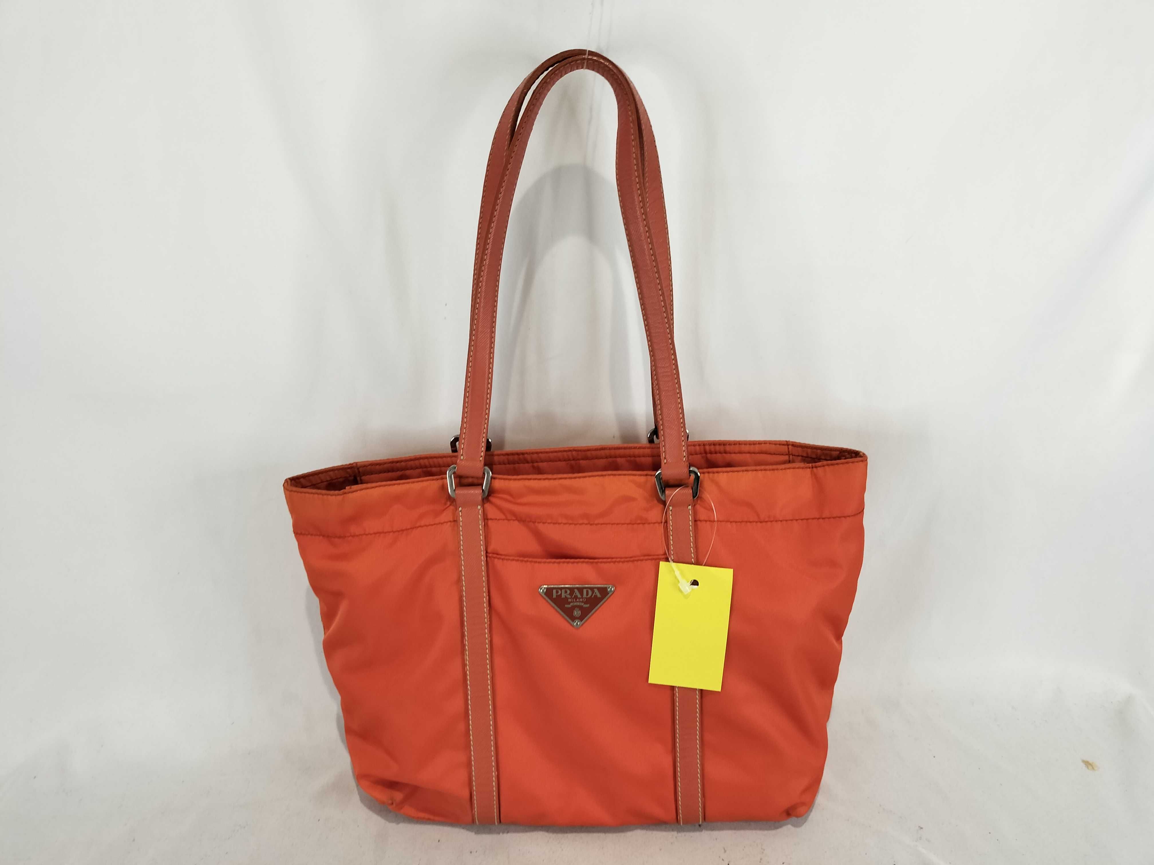 Nylon Handbag, Orange
