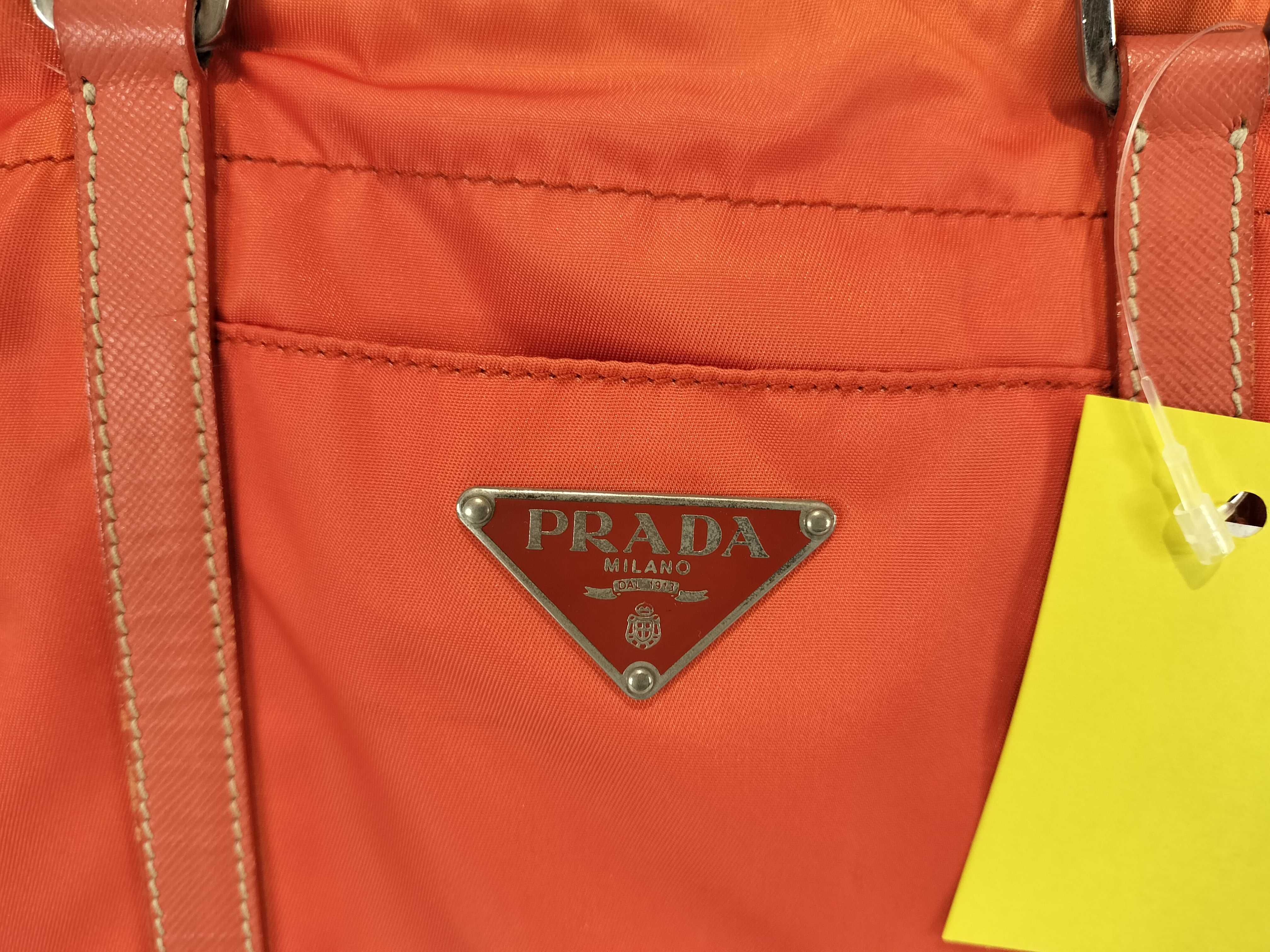 Nylon Handbag, Orange — view 2