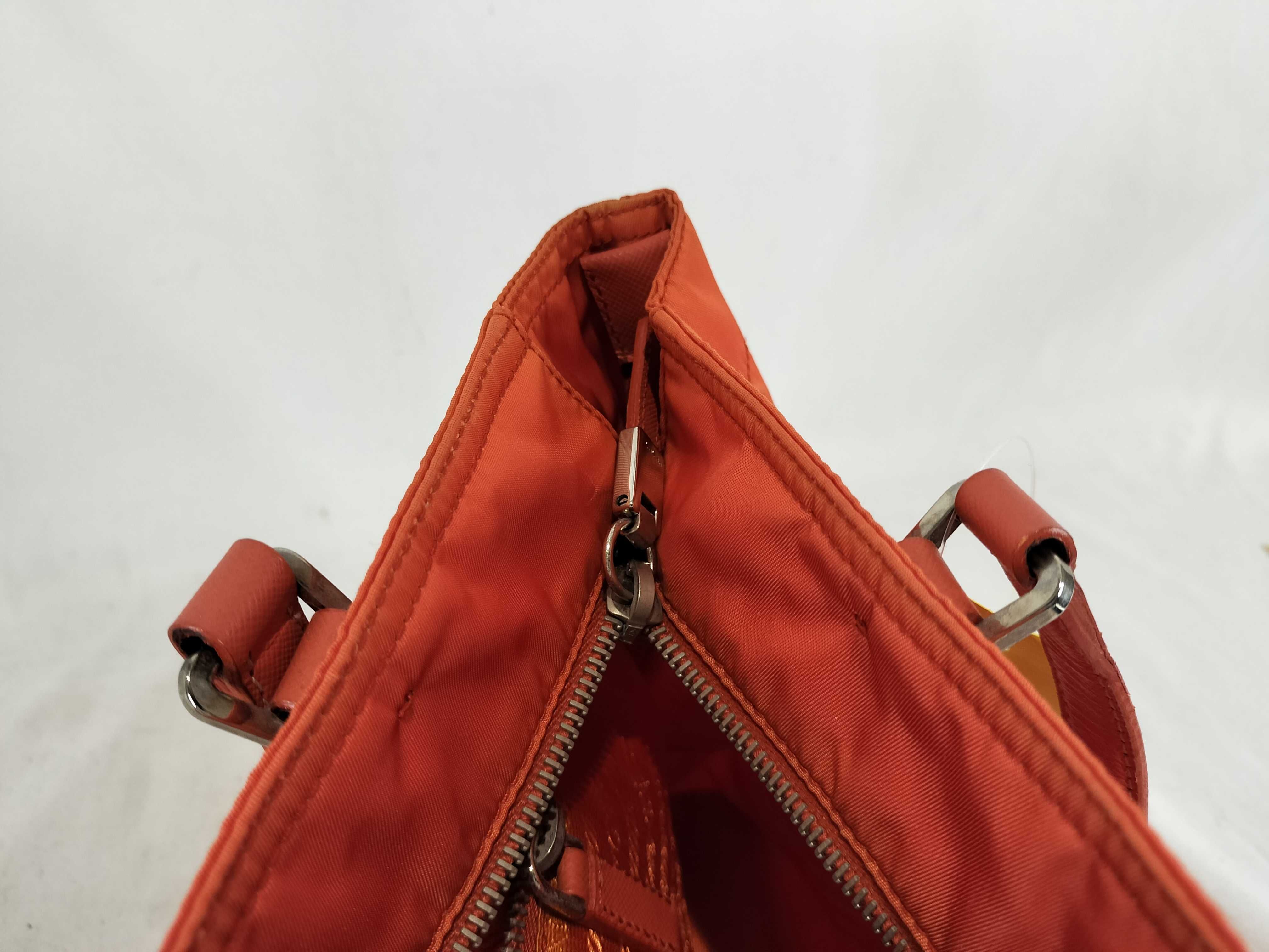 Nylon Handbag, Orange — view 13