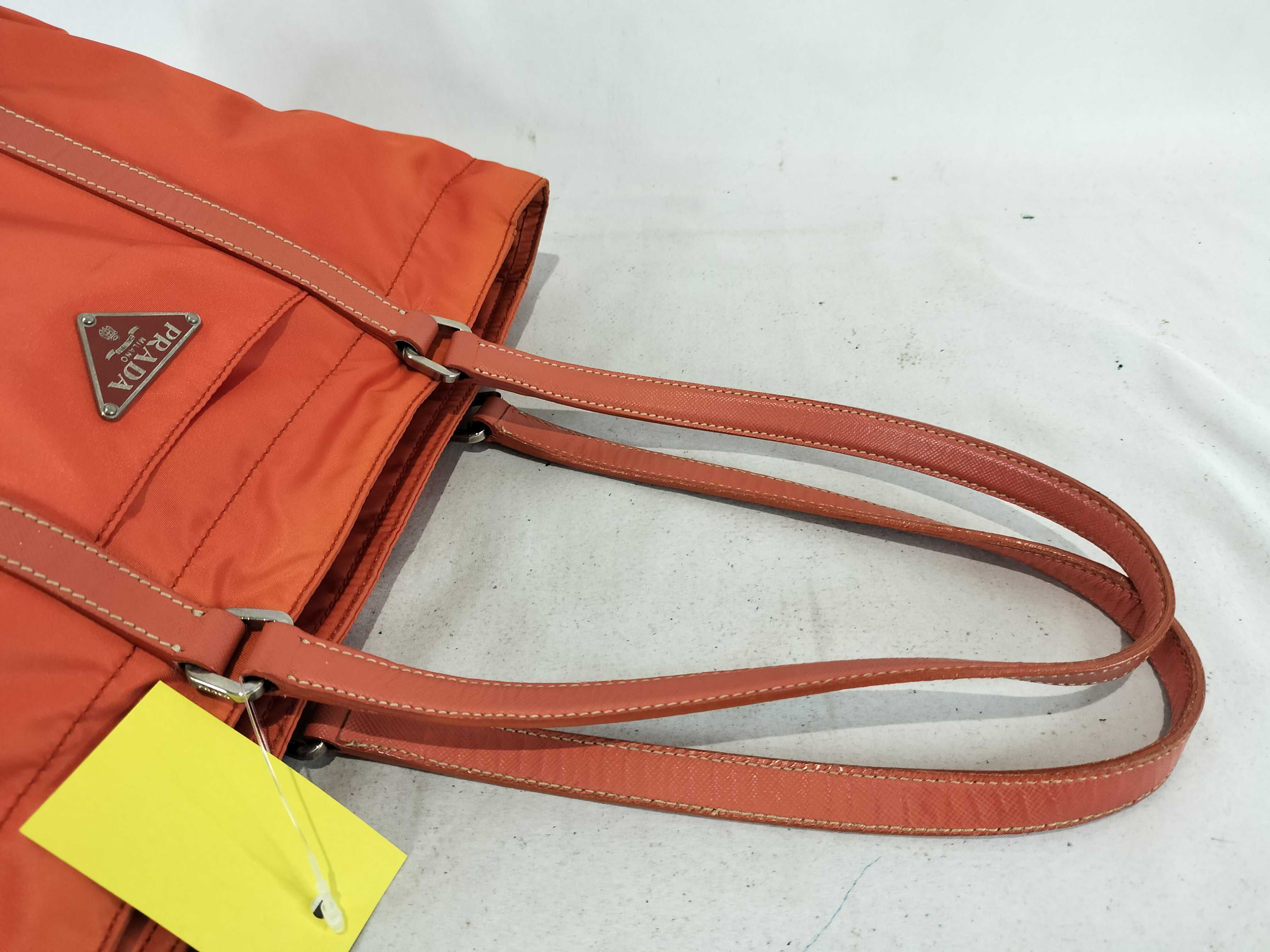 Nylon Handbag, Orange — view 4