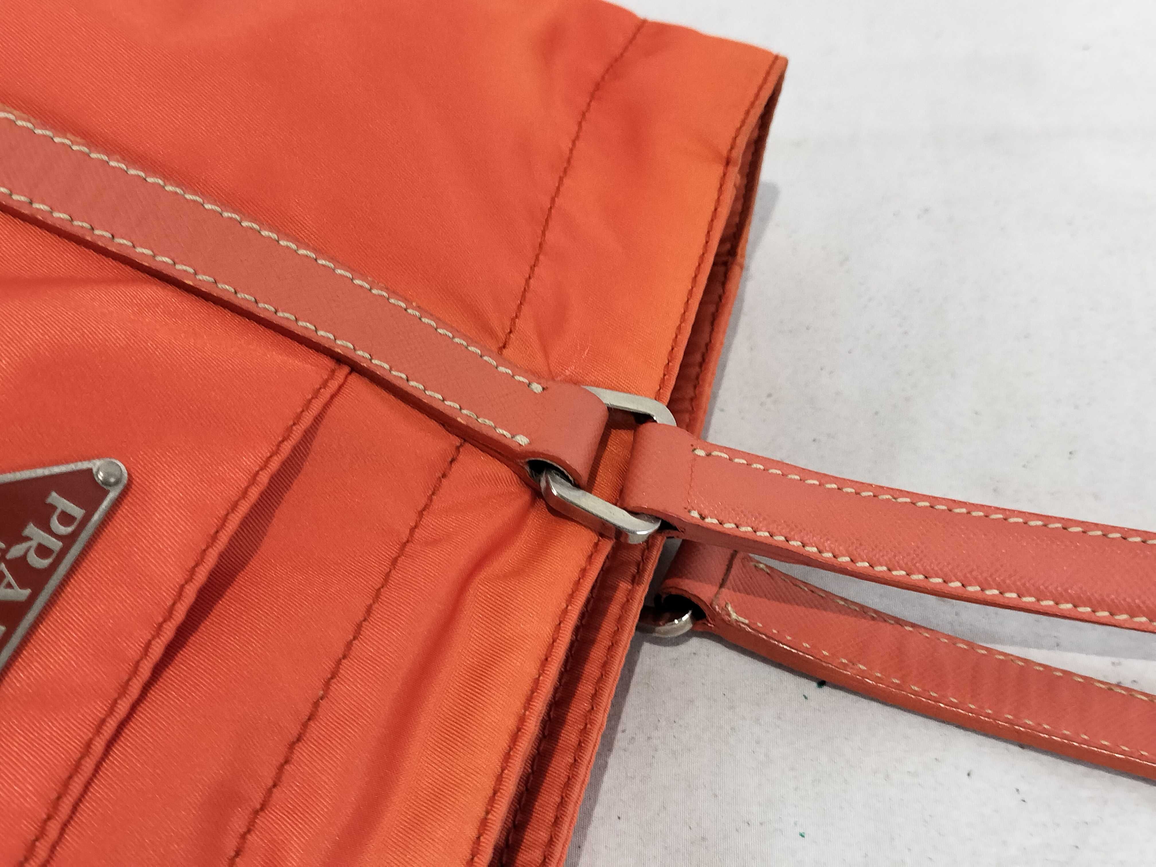 Nylon Handbag, Orange — view 6