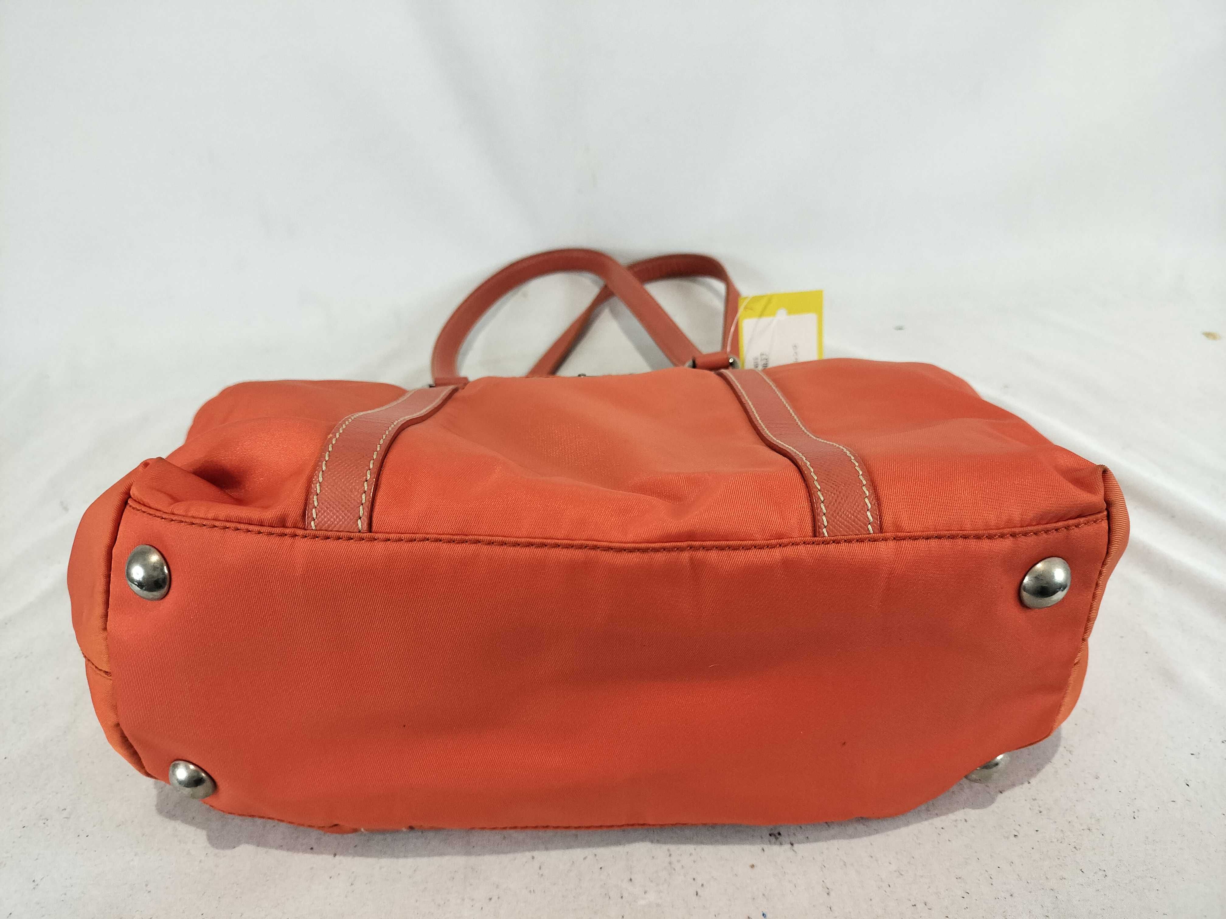 Nylon Handbag, Orange — view 8