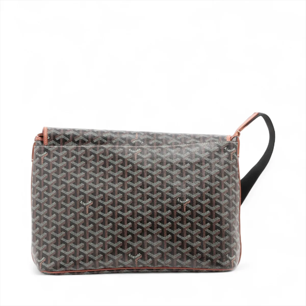 Capetian PVC x Leather Shoulder Bag Black x Brown — view 2