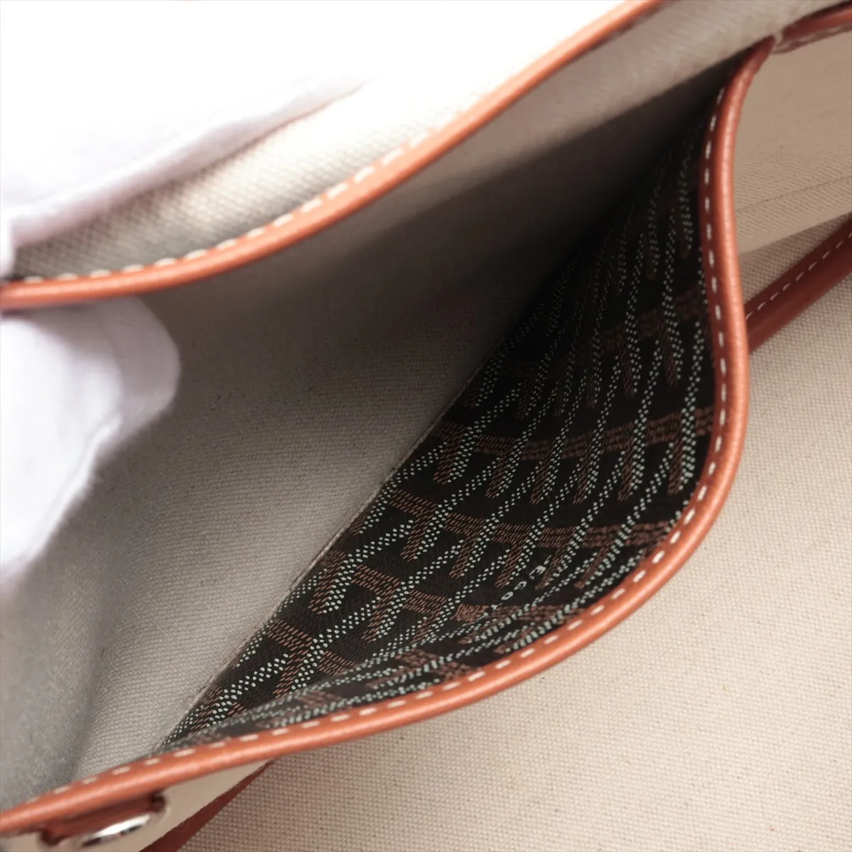 Capetian PVC x Leather Shoulder Bag Black x Brown — view 7
