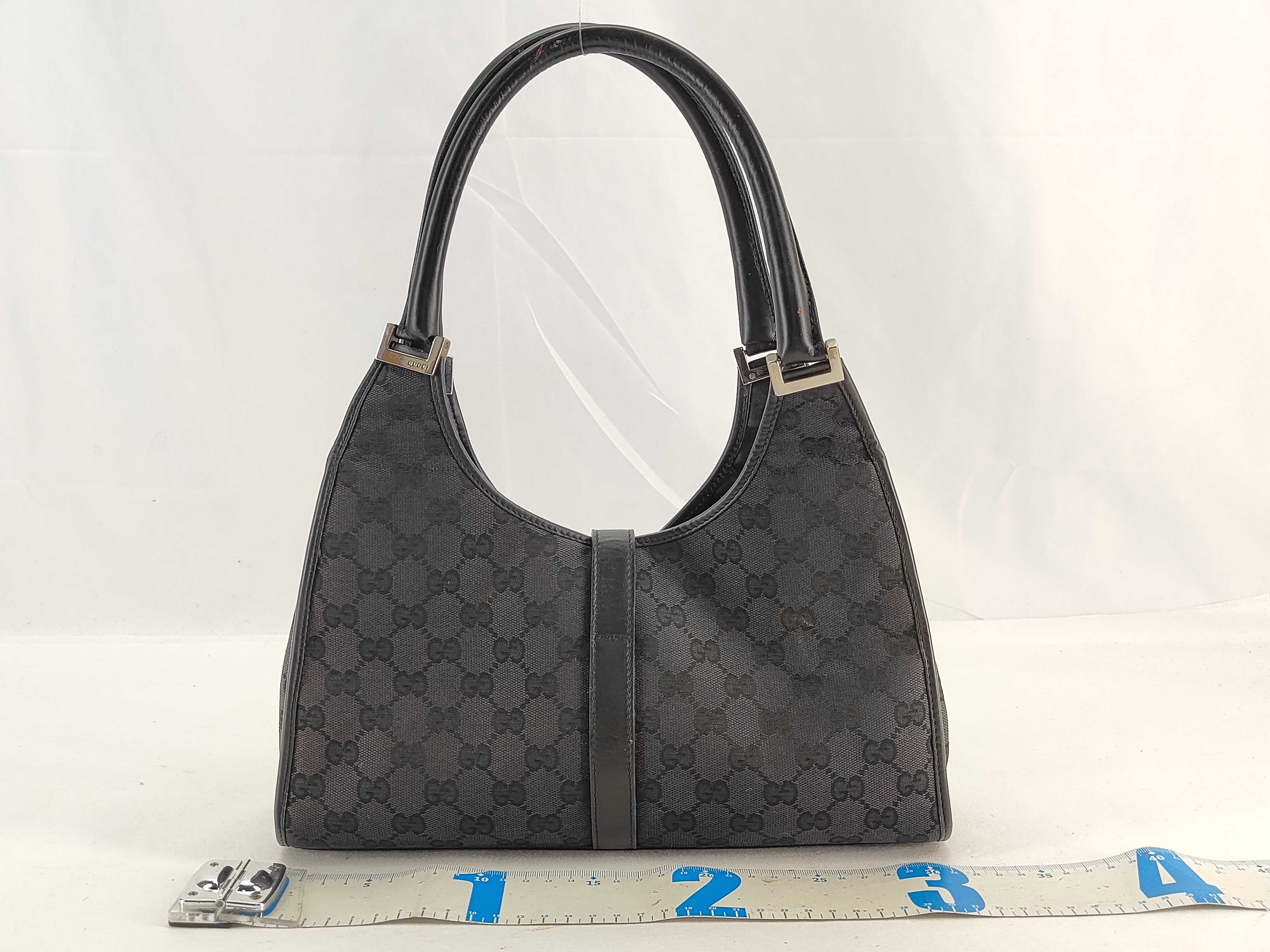 GG Canvas Jackie Shoulder Bag Black Tote Bag — view 2