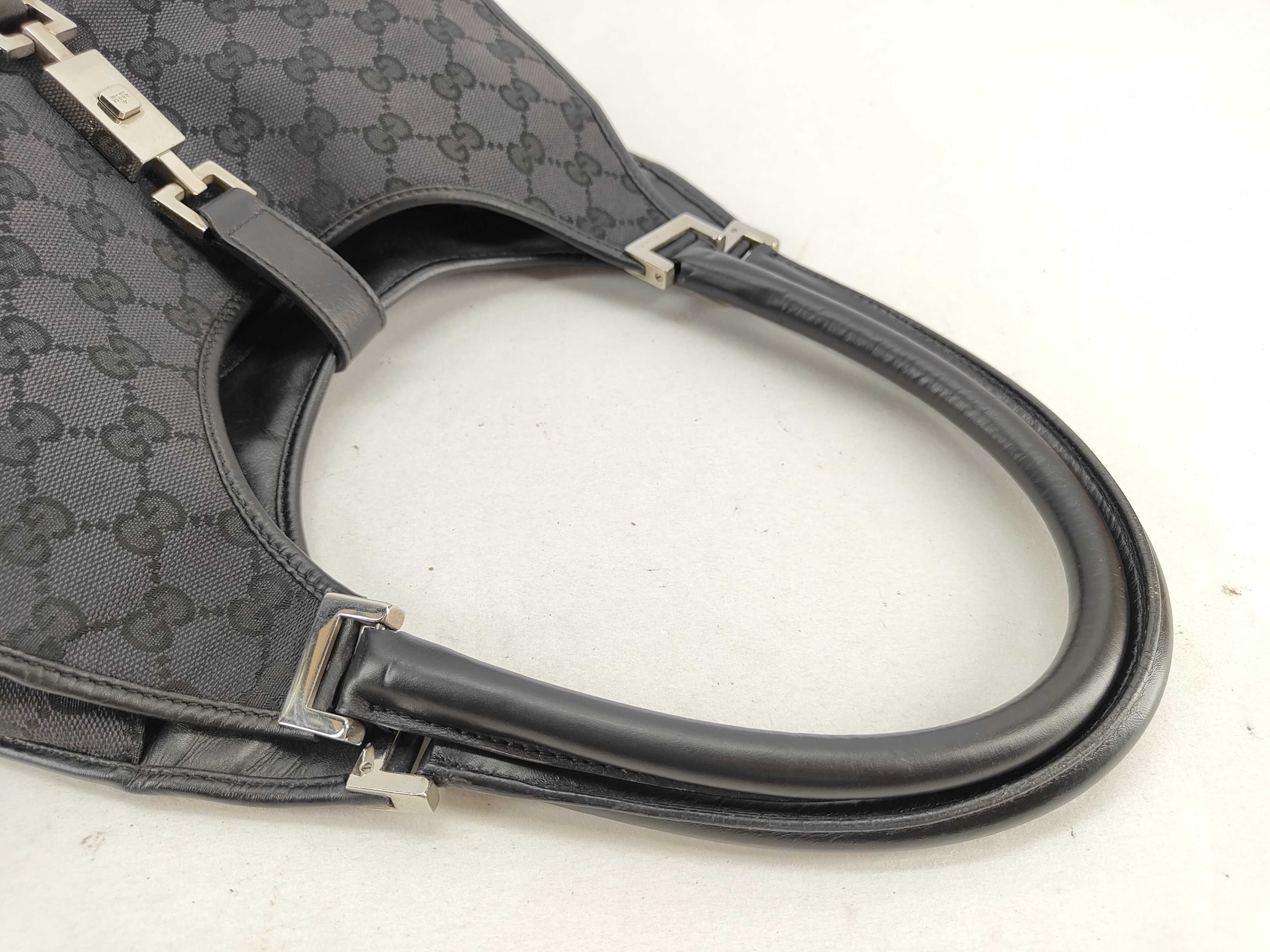 GG Canvas Jackie Shoulder Bag Black Tote Bag — view 4