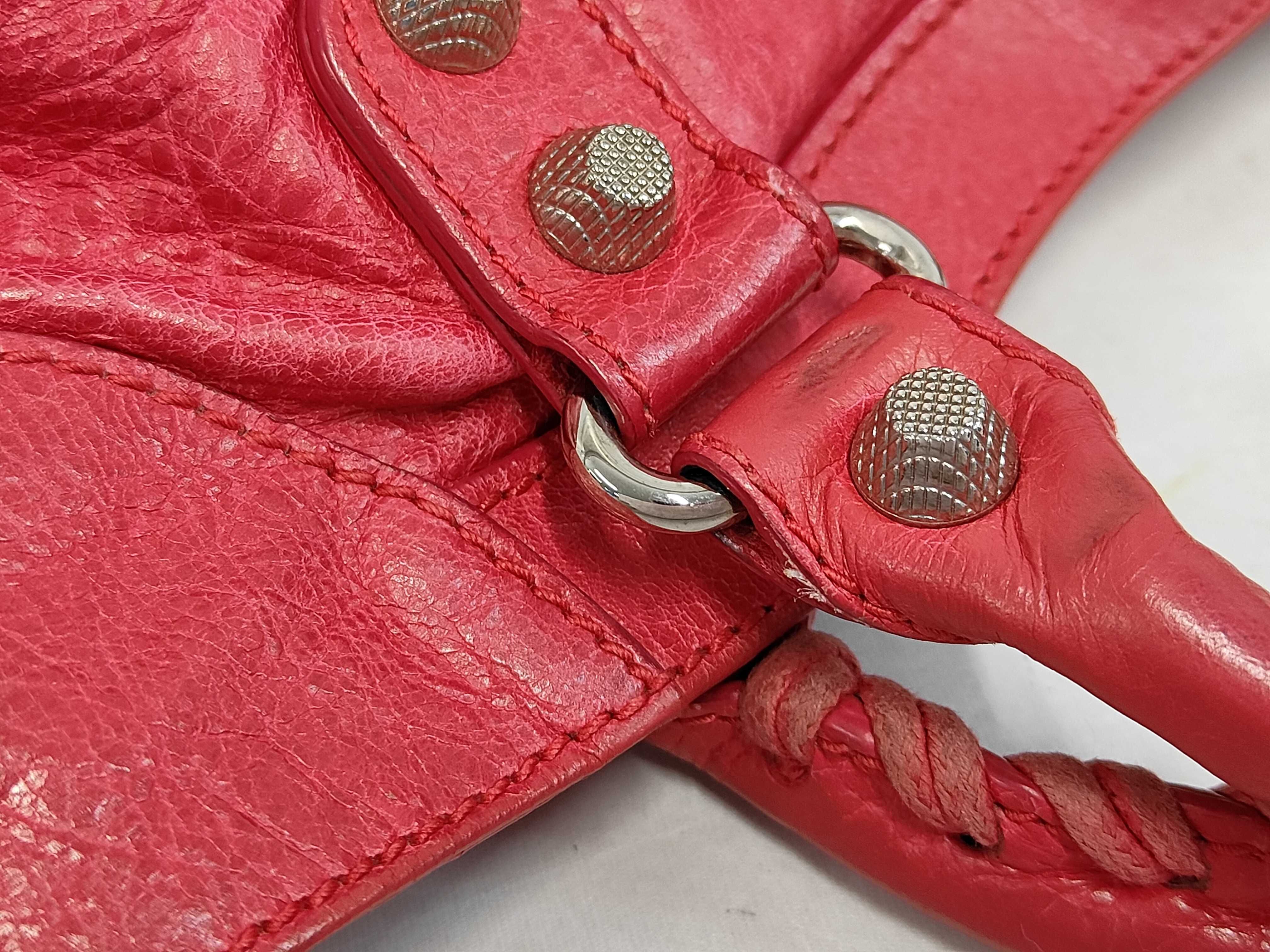 PH- Velo Red Leather Shoulder Bag (Handbag) — view 6