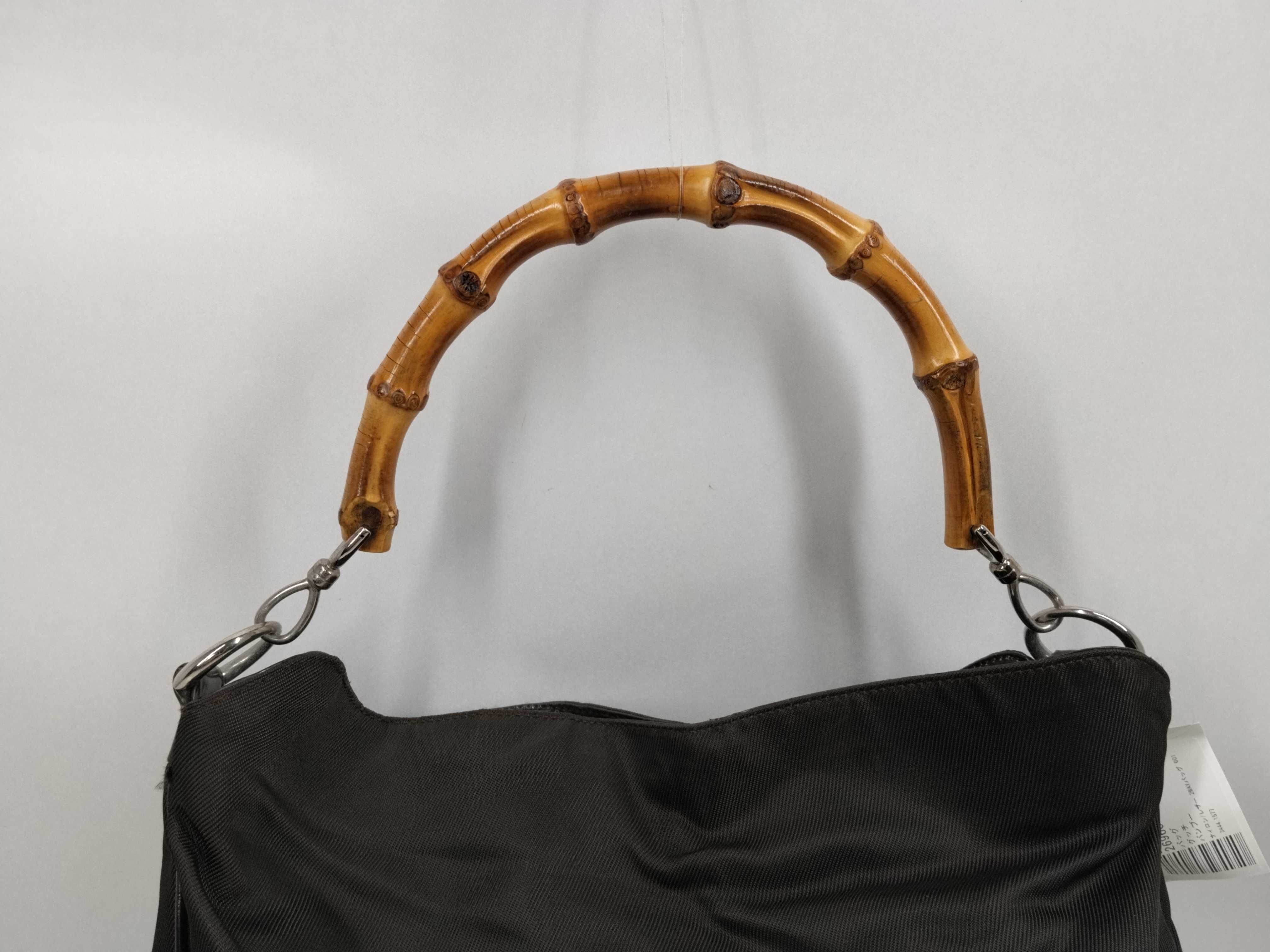 Bamboo Nylon/Leather 2-Way Bag 001.3444.1577 Shoulder Bag — view 4