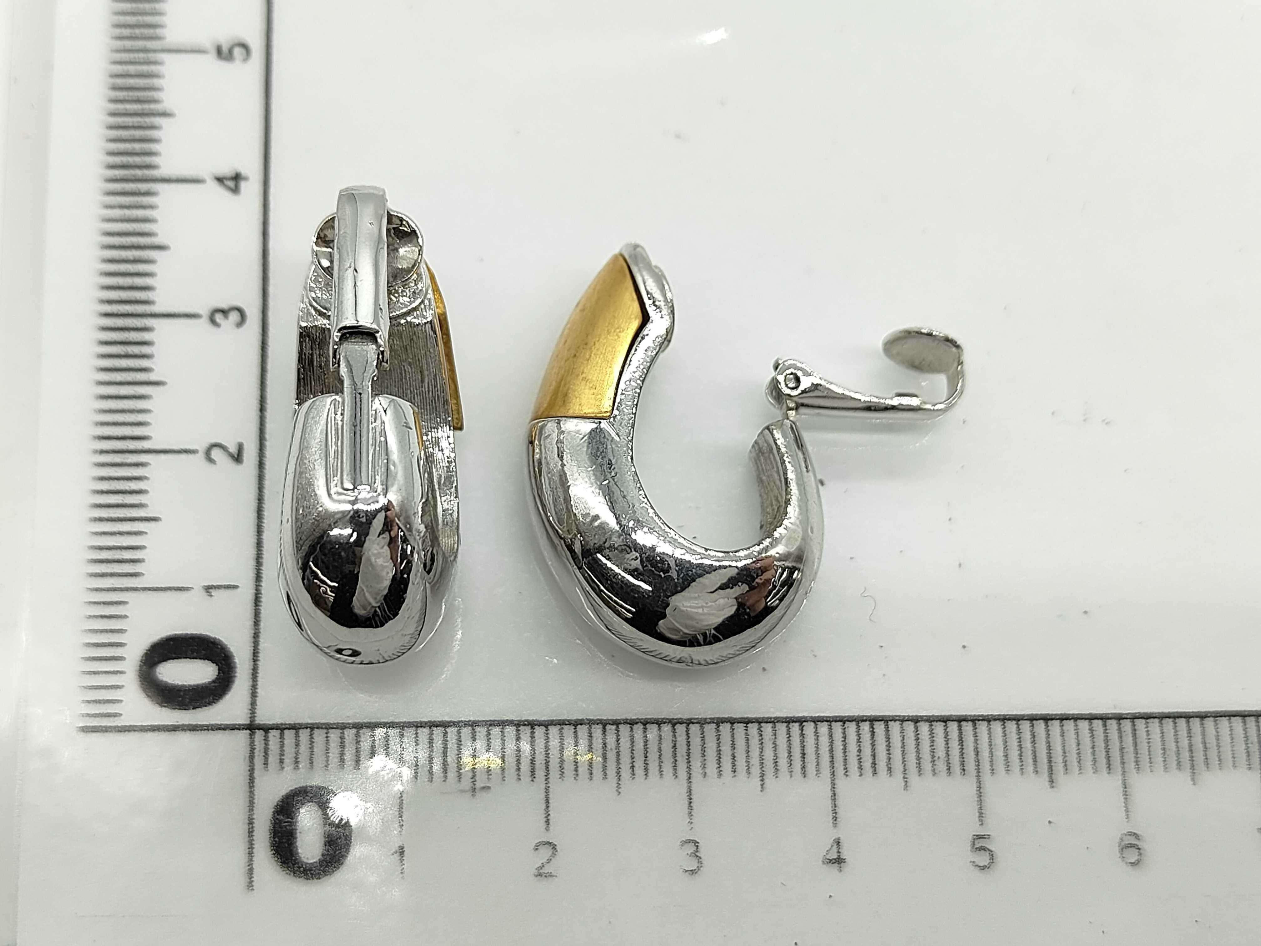Vintage Gold Silver Earrings — view 6