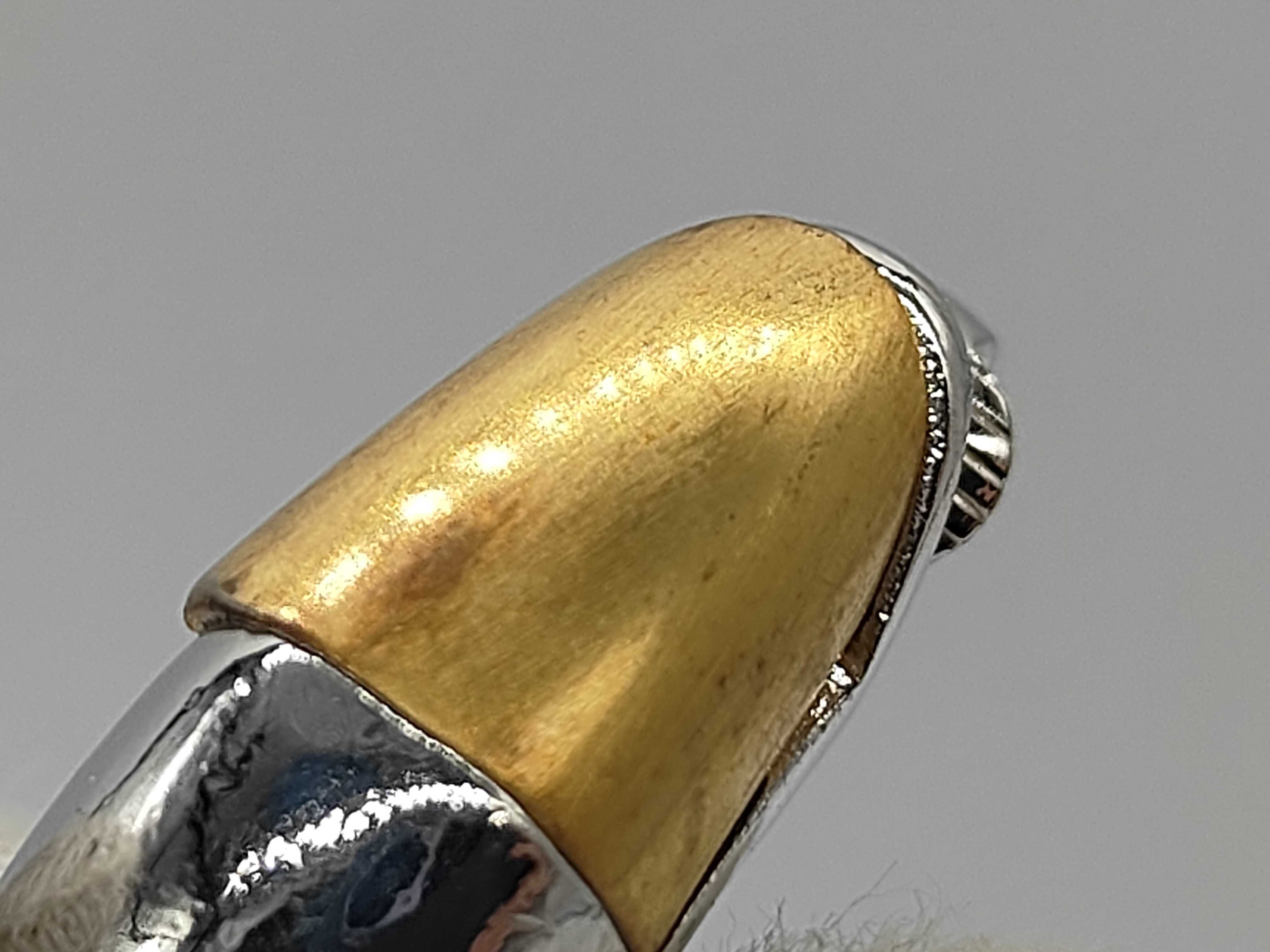 Vintage Gold Silver Earrings — view 8