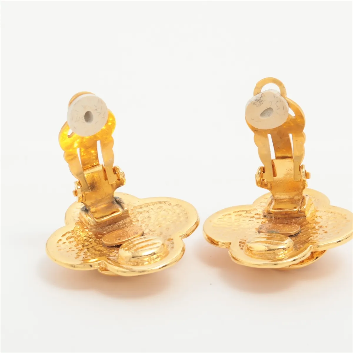 Coco Mark 95A Earrings (Pair) GP Gold. Shows signs of wear including — view 4