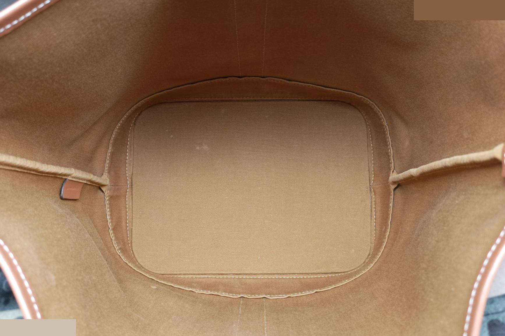Small Bucket Bag, PVC Coated Canvas x Leather, Brown — view 6