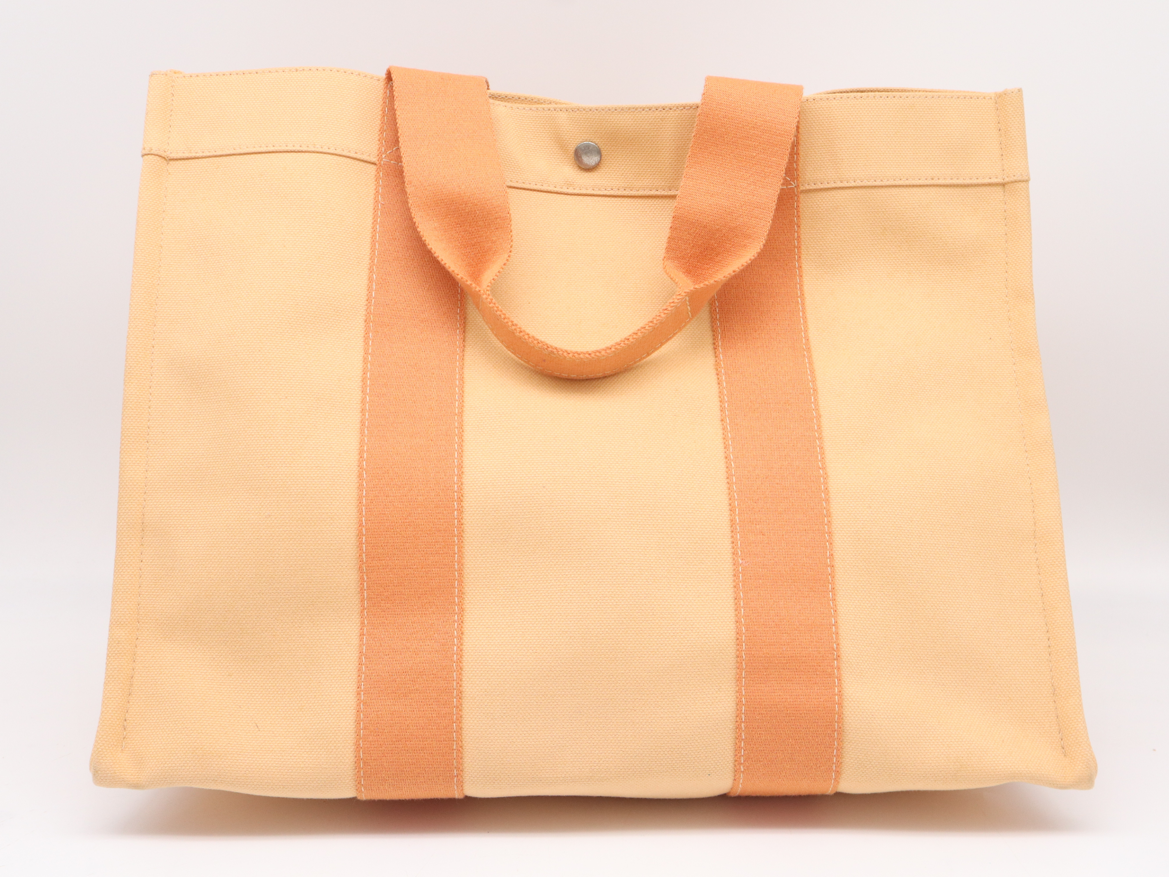 Bora GM Tote Bag, Canvas, Orange, with Pouch — view 2
