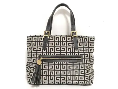 Fringe Canvas Leather Handbag