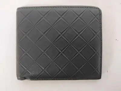 Intrecciato Bottega Veneta New Model Bi-fold Wallet Black