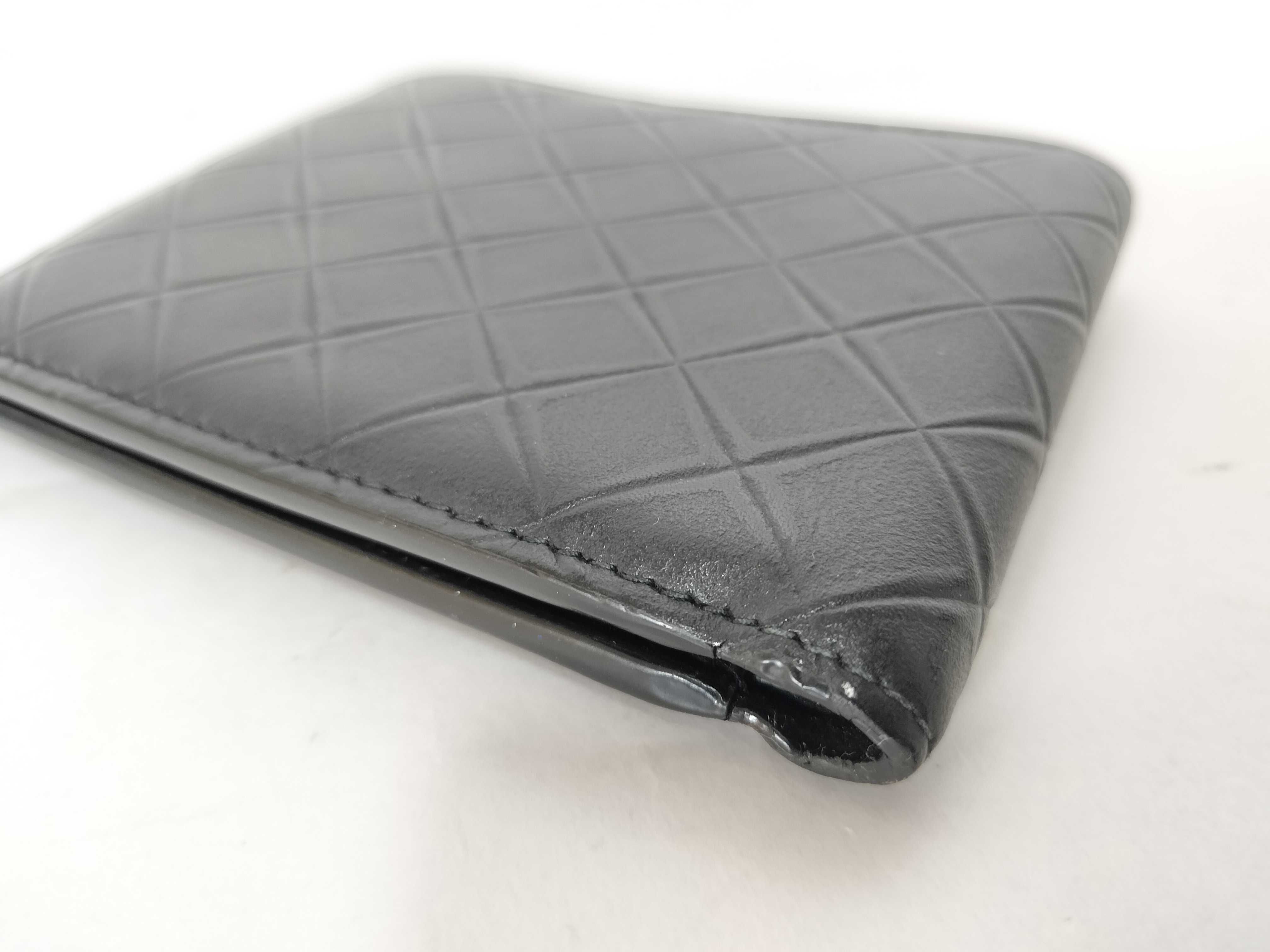 Intrecciato Bottega Veneta New Model Bi-fold Wallet Black — view 3