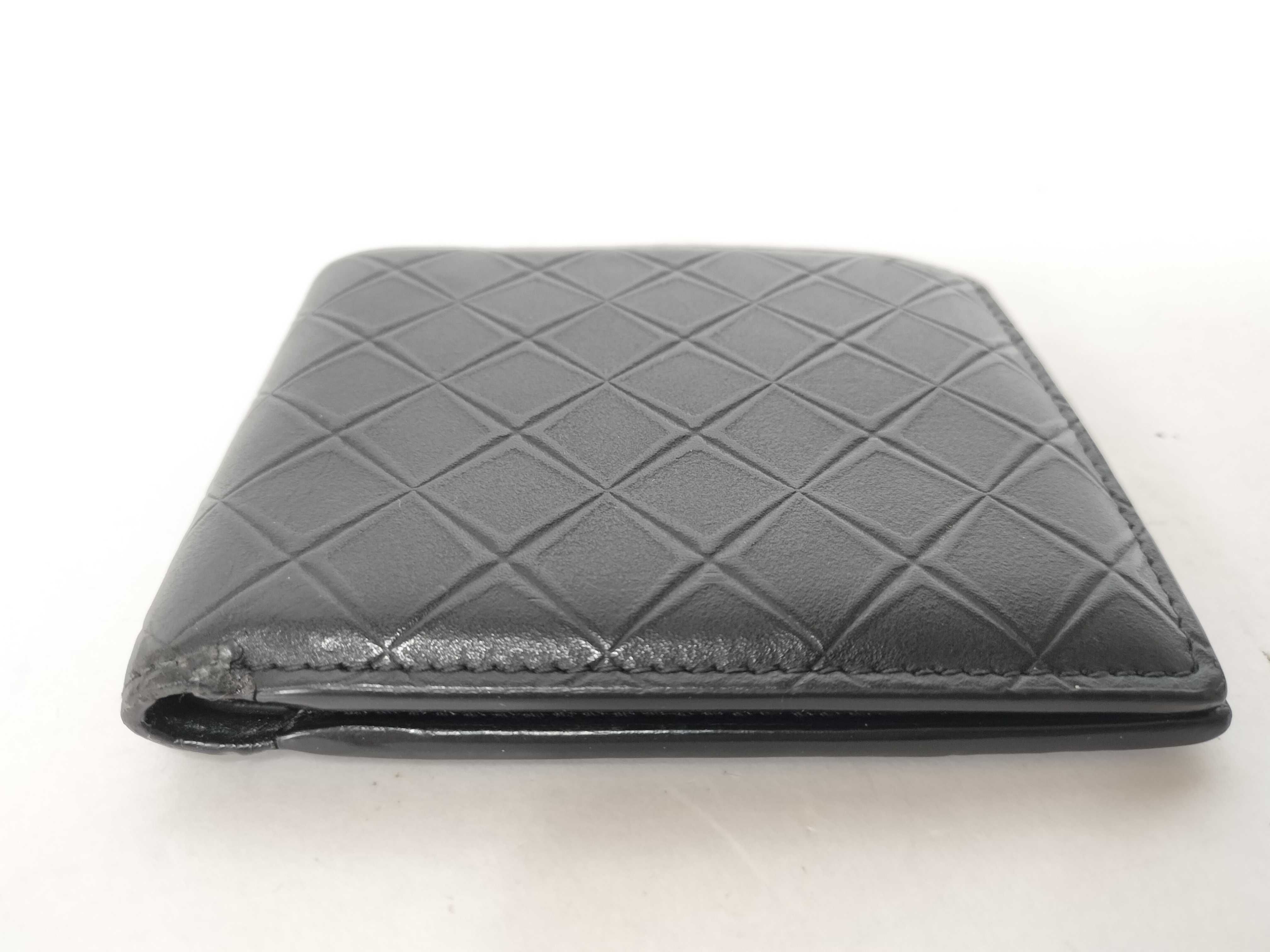 Intrecciato Bottega Veneta New Model Bi-fold Wallet Black — view 4