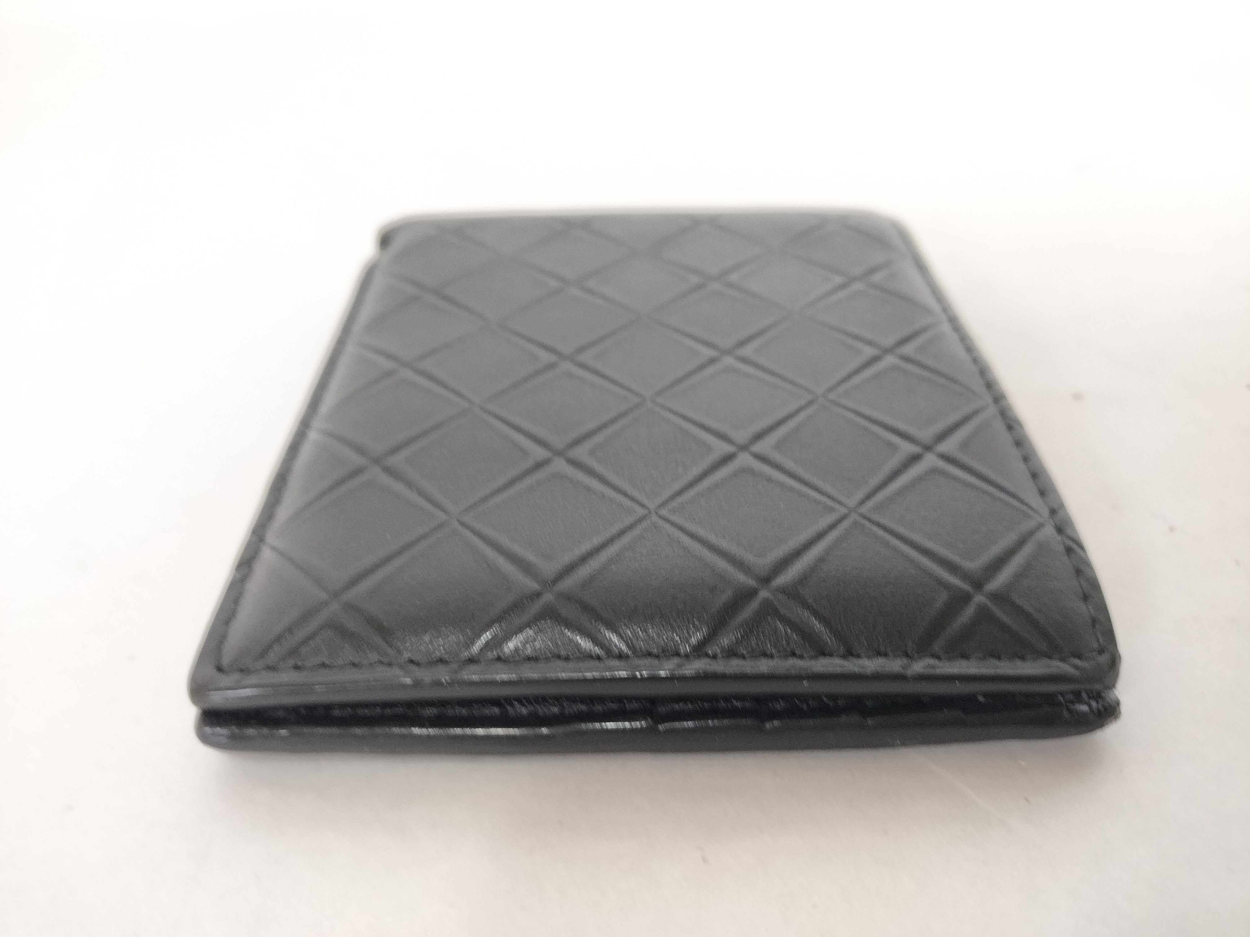 Intrecciato Bottega Veneta New Model Bi-fold Wallet Black — view 5