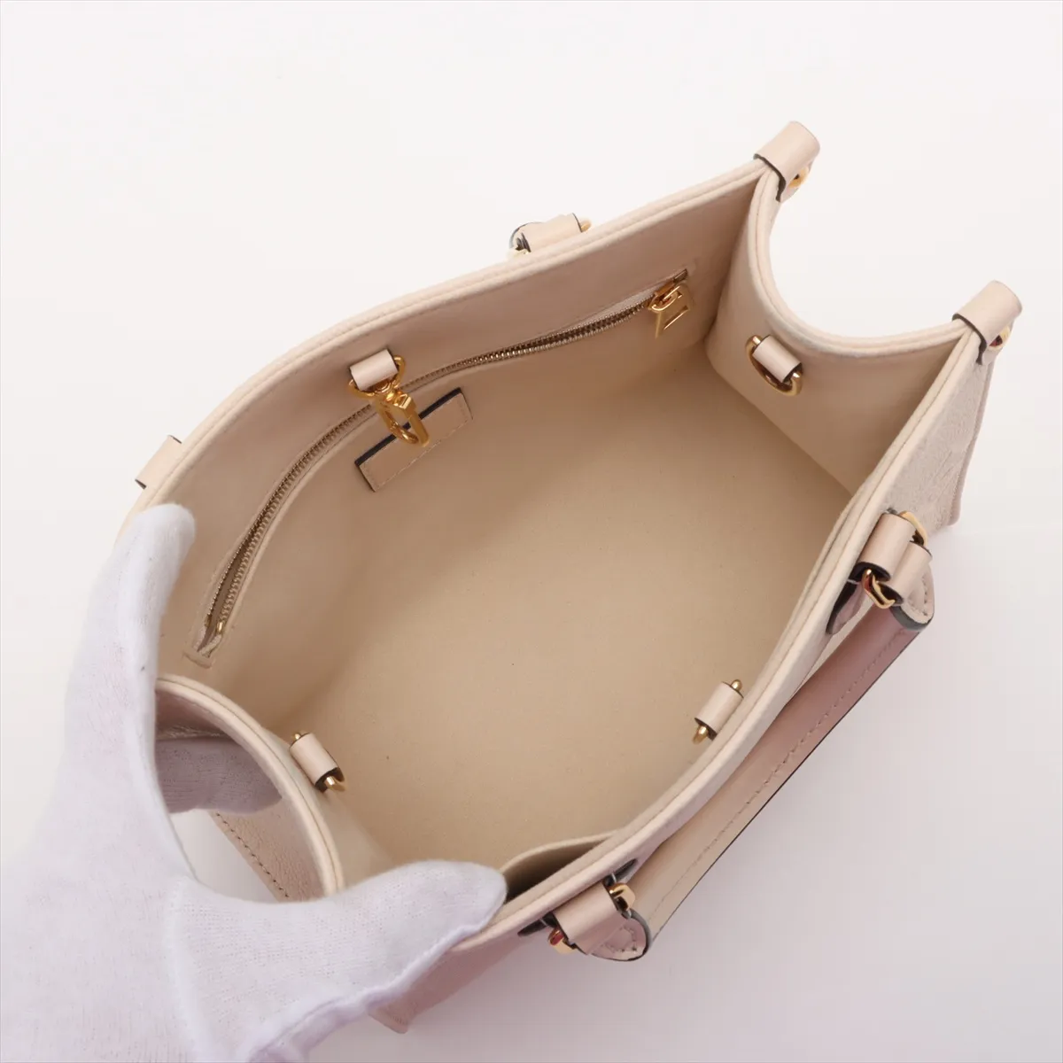 Monogram Empreinte On the Go PM M46569 Beige RFID reaction available — view 8
