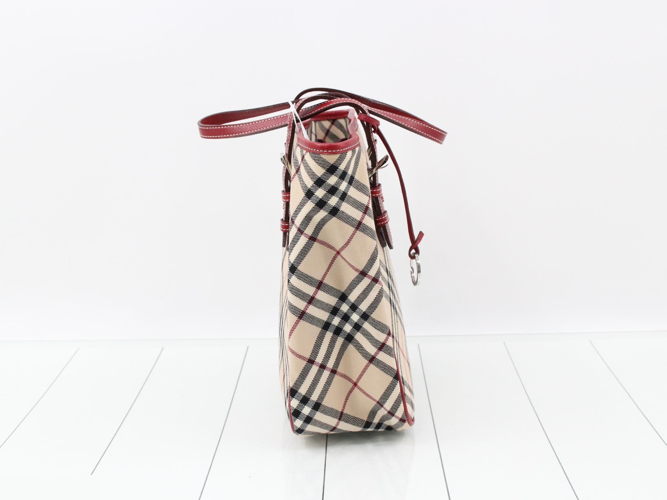 Nova Check Handbag, Blue Label — view 3