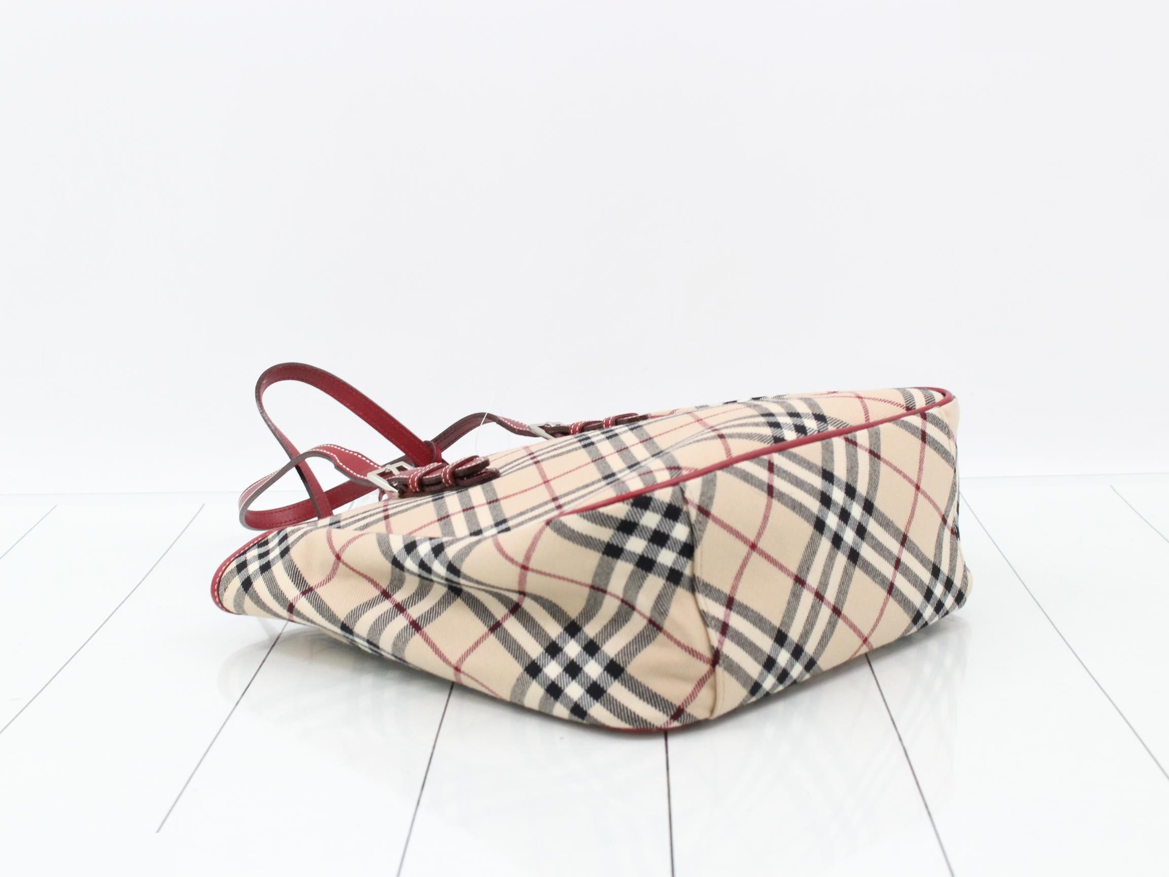 Nova Check Handbag, Blue Label — view 5