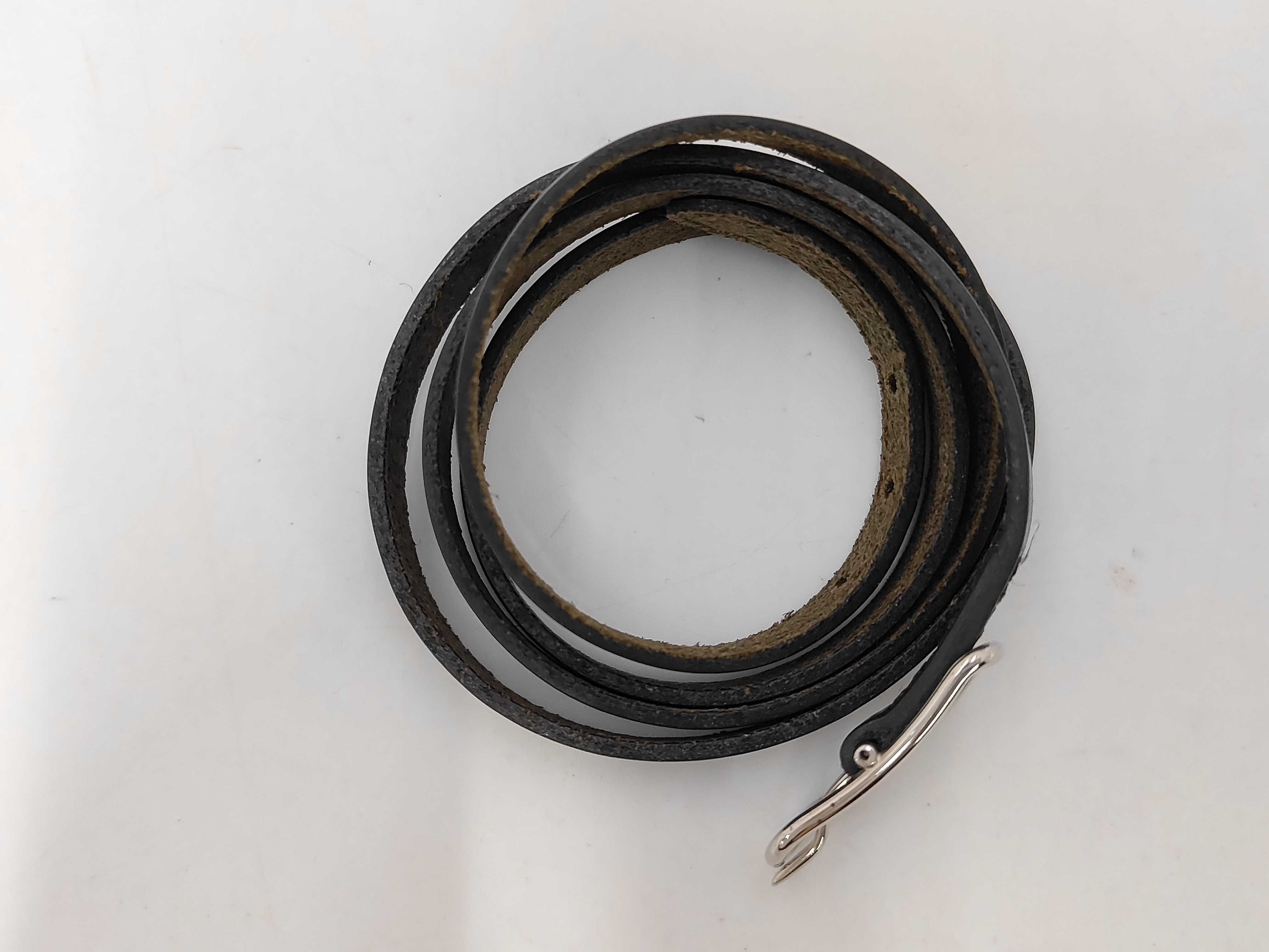 Leather Bracelet Black Bracelet/Bangle — view 2