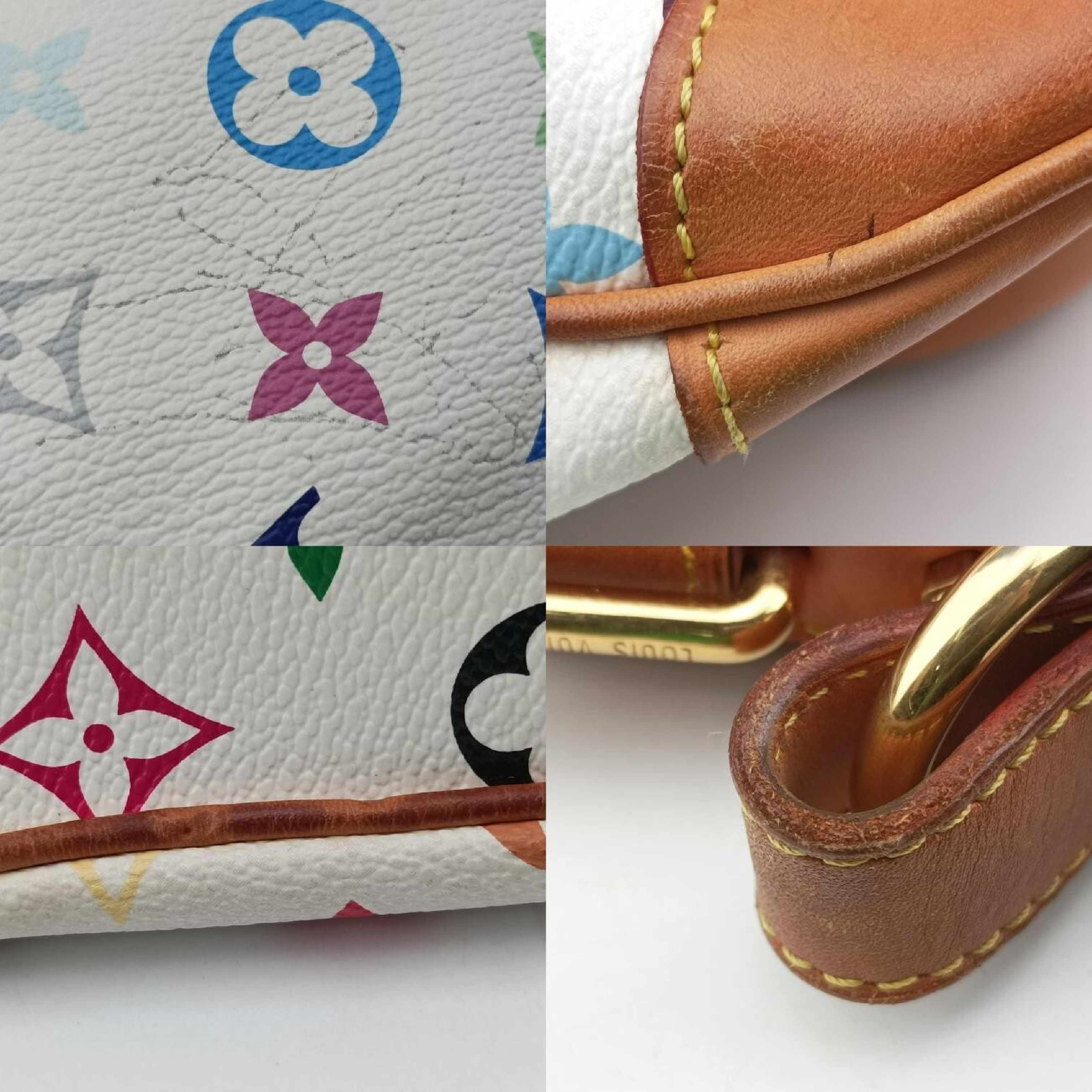 Greta Blanc Monogram Multicolor M40195 CA5028 Shoulder Bag — view 11