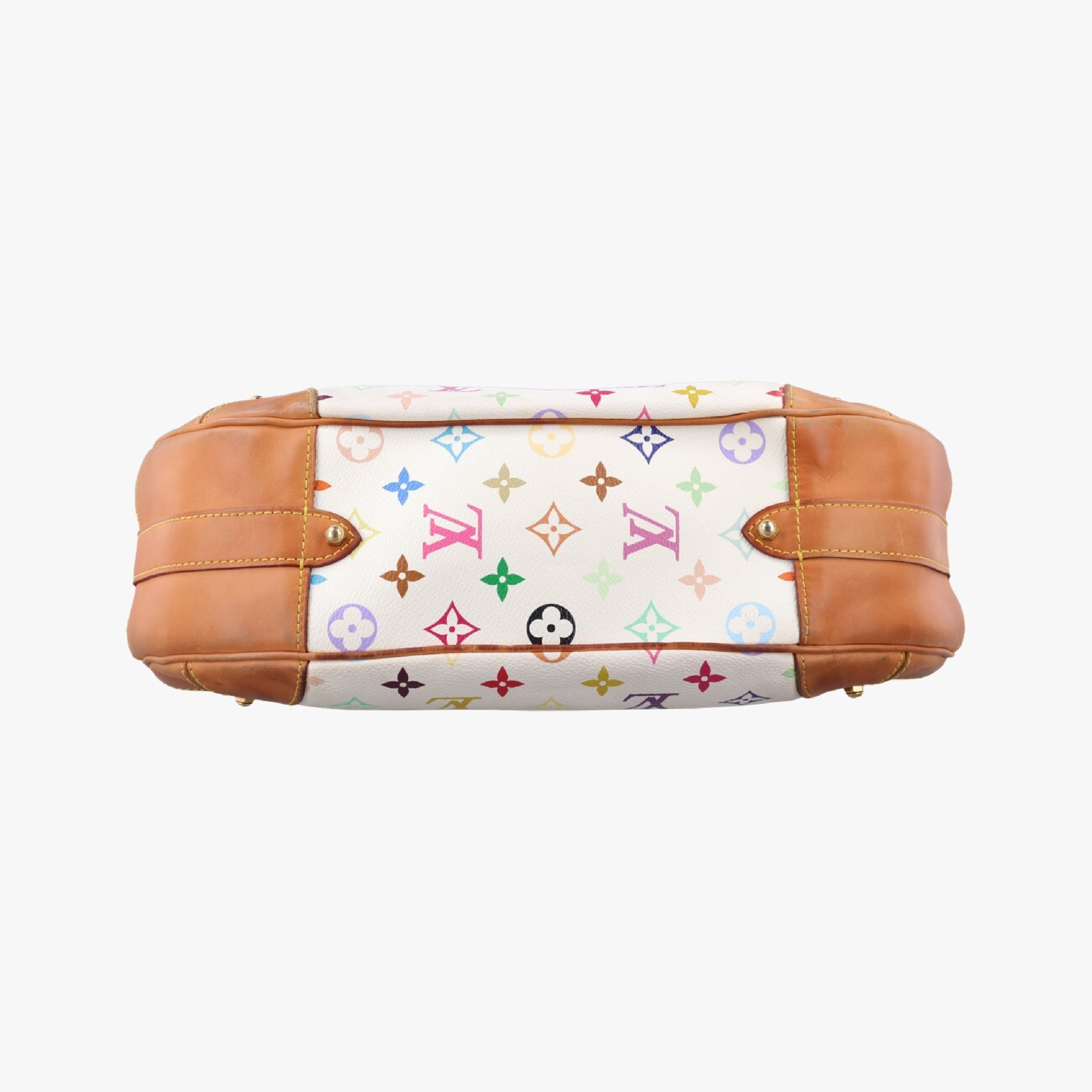 Greta Blanc Monogram Multicolor M40195 CA5028 Shoulder Bag — view 3