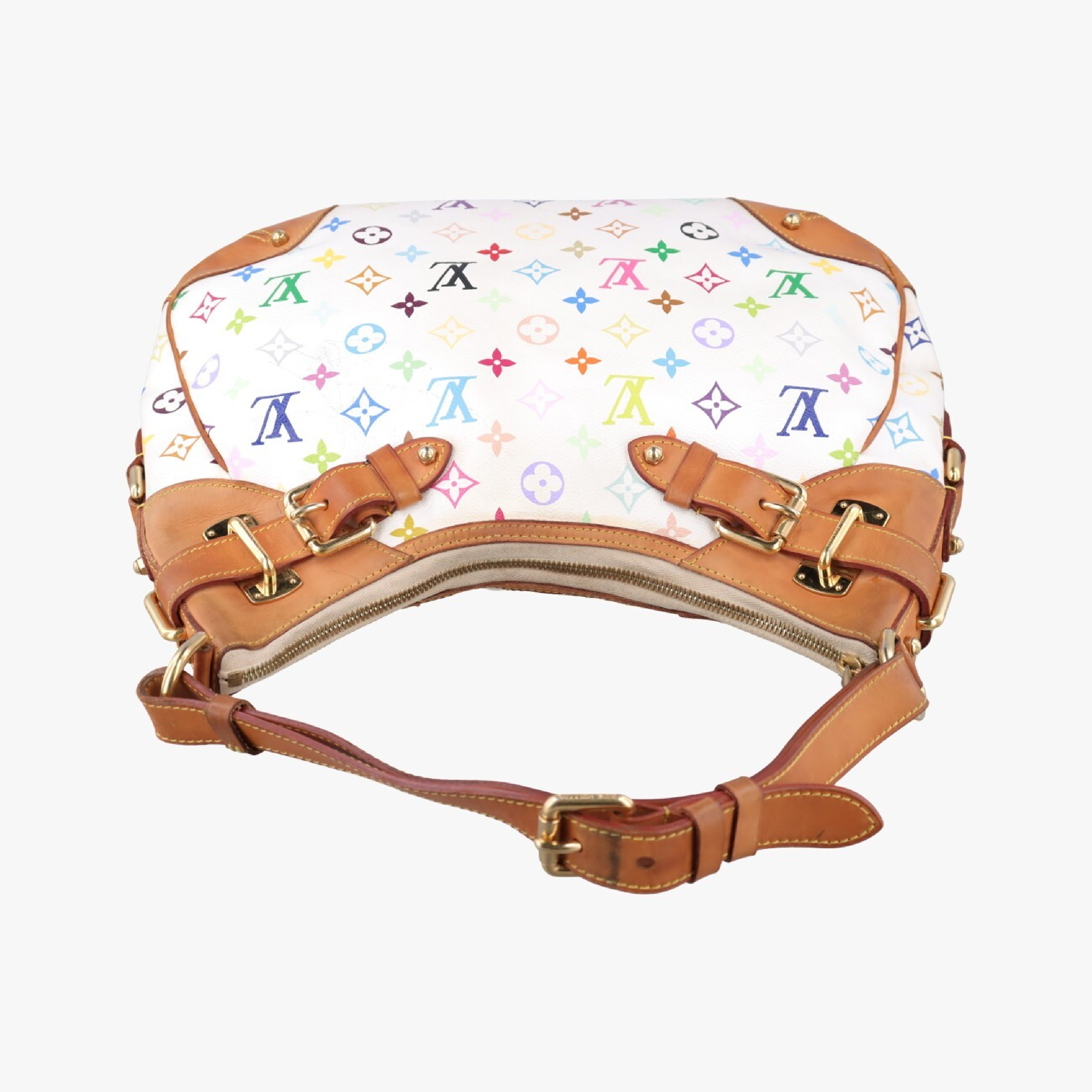 Greta Blanc Monogram Multicolor M40195 CA5028 Shoulder Bag — view 5