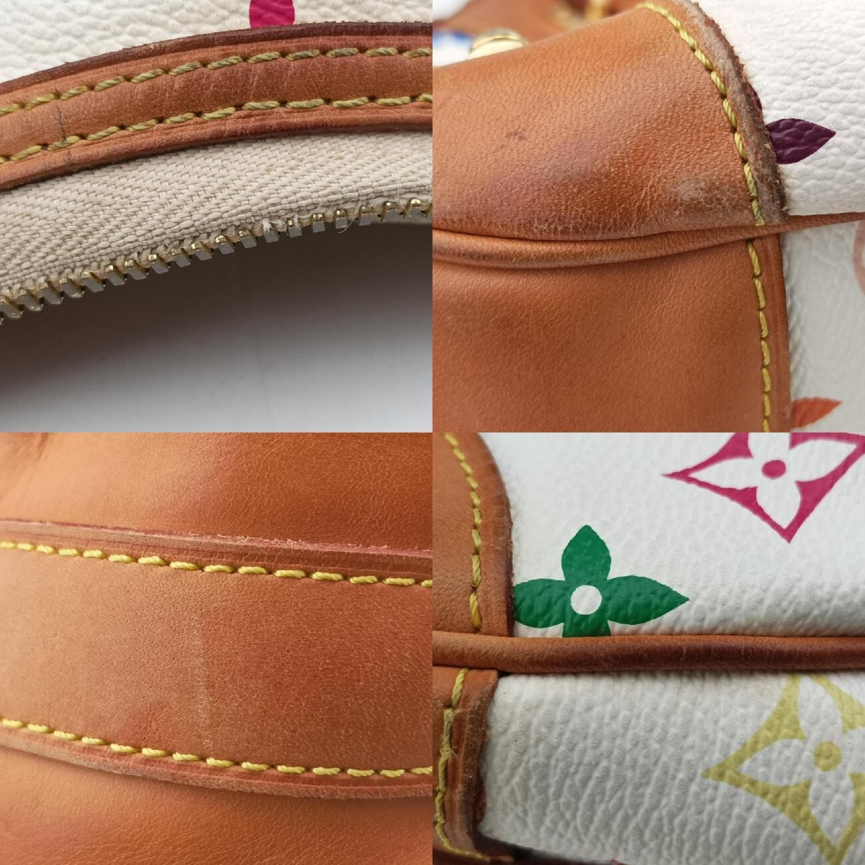 Greta Blanc Monogram Multicolor M40195 CA5028 Shoulder Bag — view 10