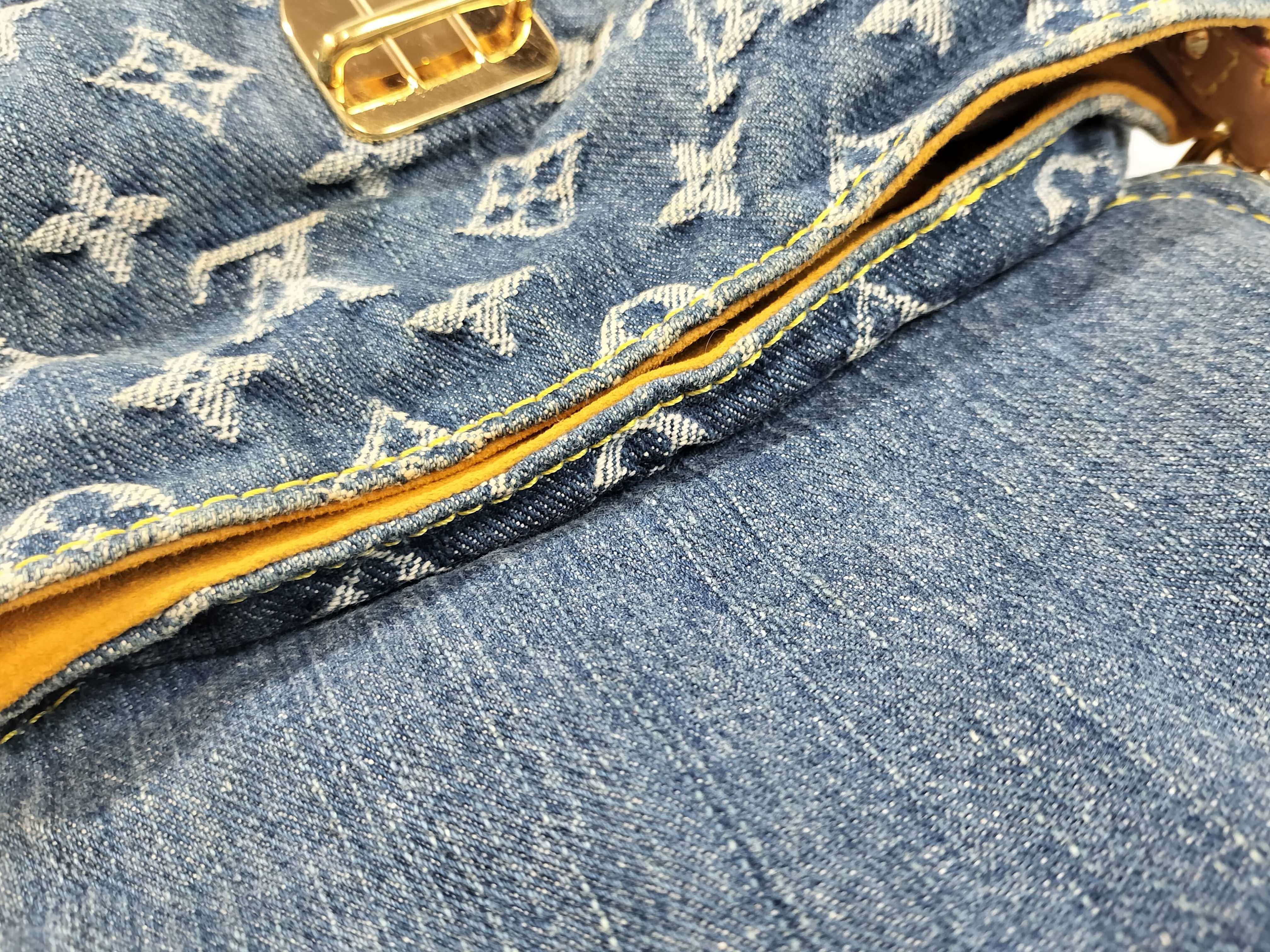 Monogram Denim Shoulder Bag Mini Pleaty M95050 Handbag — view 14