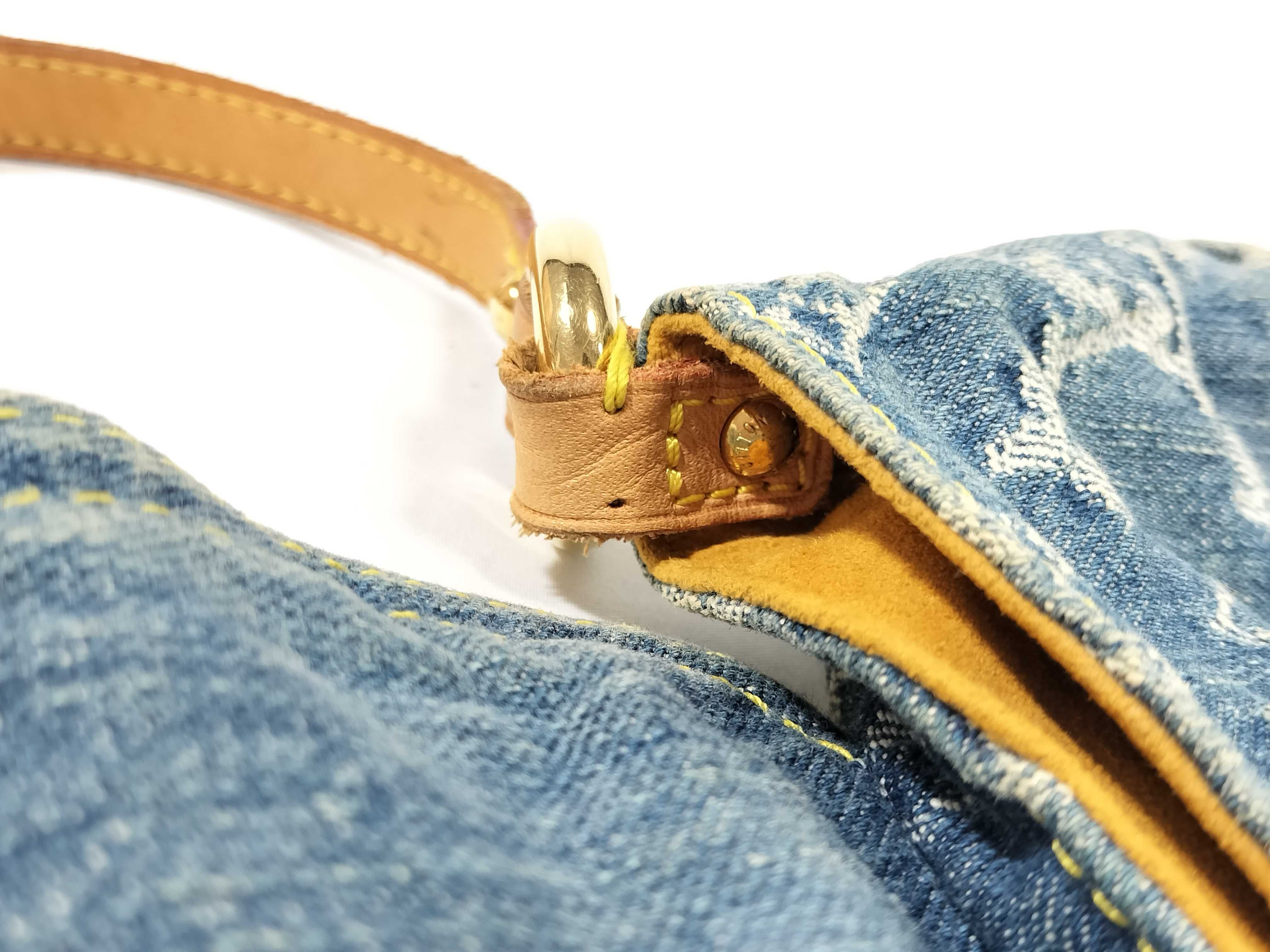 Monogram Denim Shoulder Bag Mini Pleaty M95050 Handbag — view 9